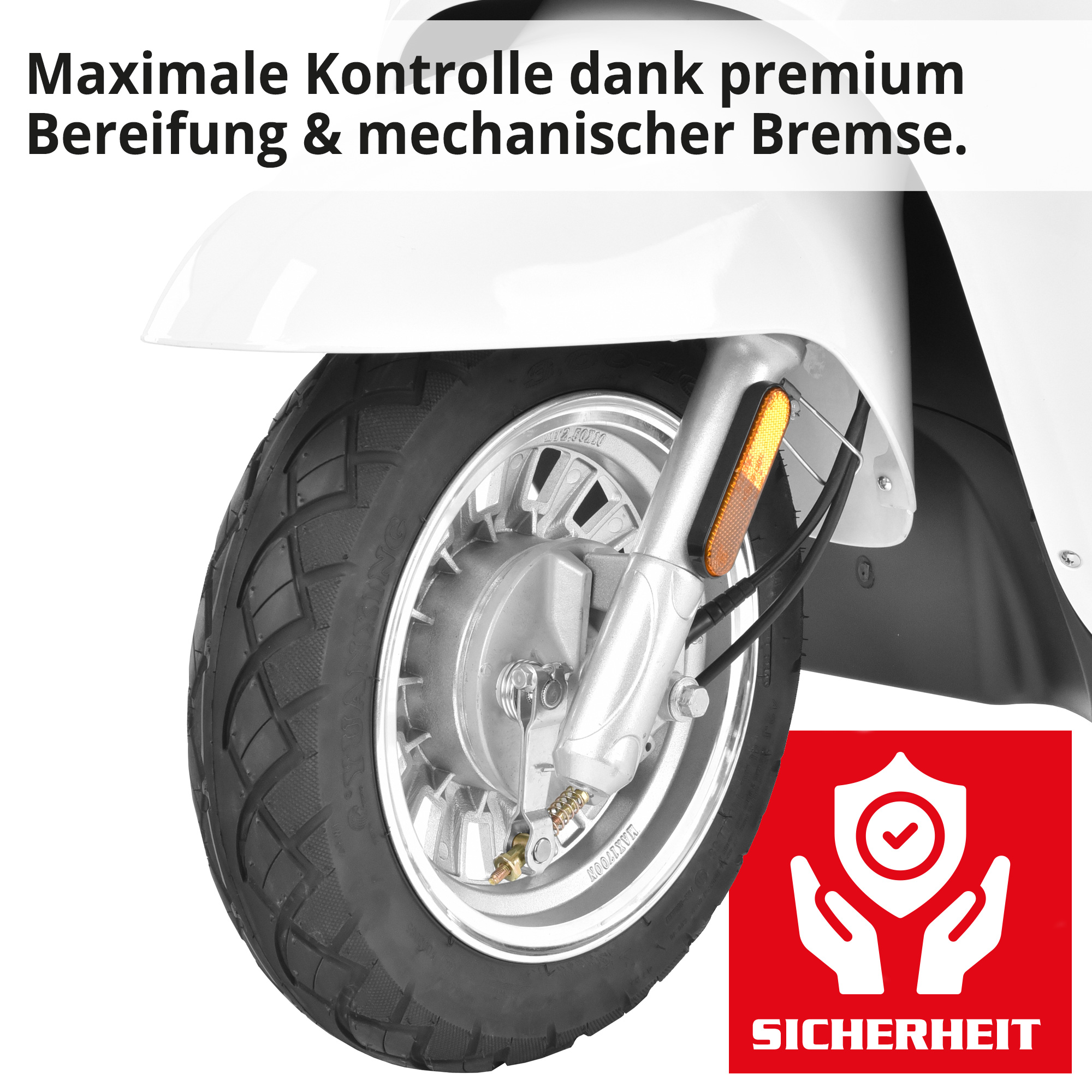 HECHT CITISMAX Weiß Seniorenfahrzeug hochqualitativen reifen und Bremsen
