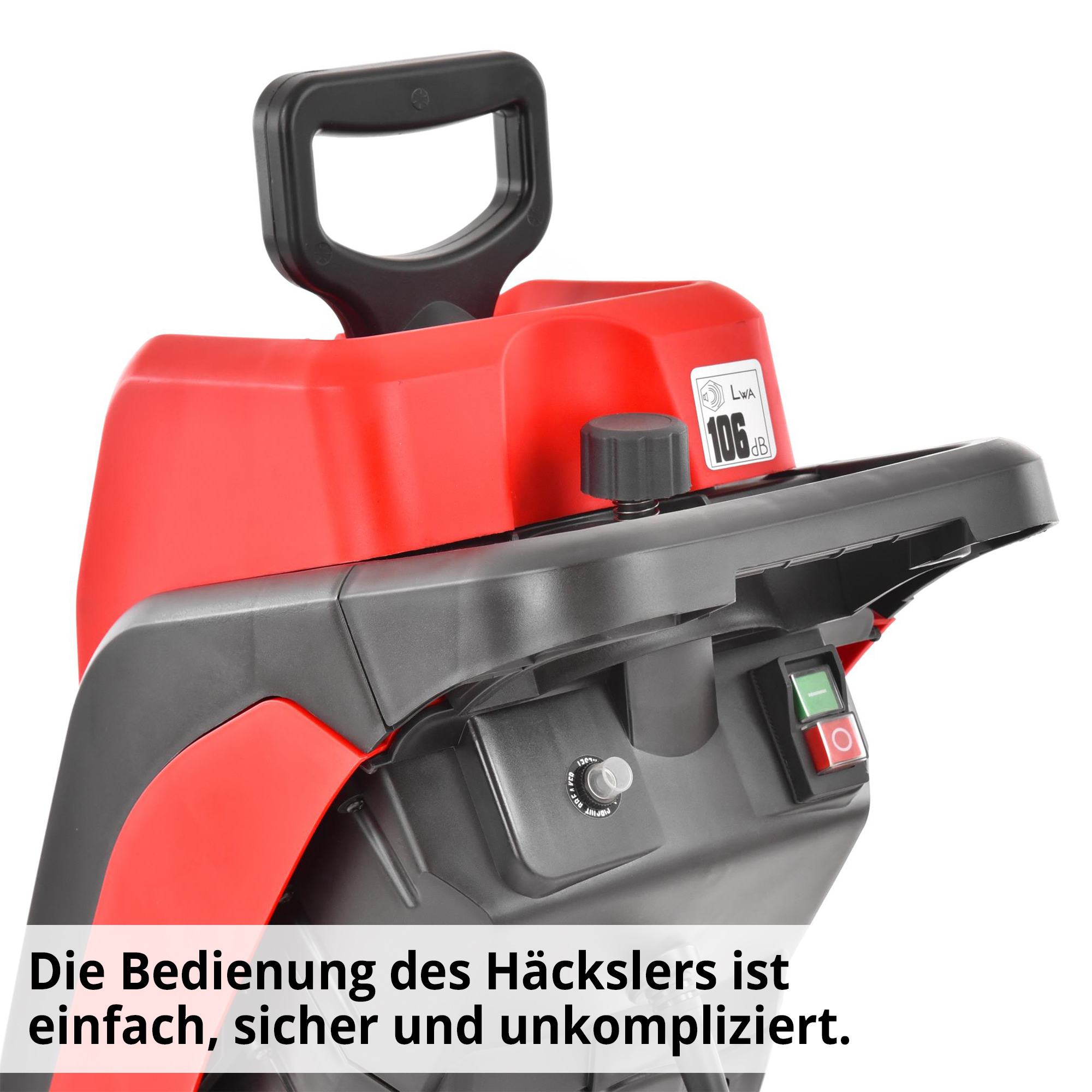 Hecht 625 Elektro Gartenhäcksler; Die Bedienung des Häcklers ist einfach, sicher und unkompliziert