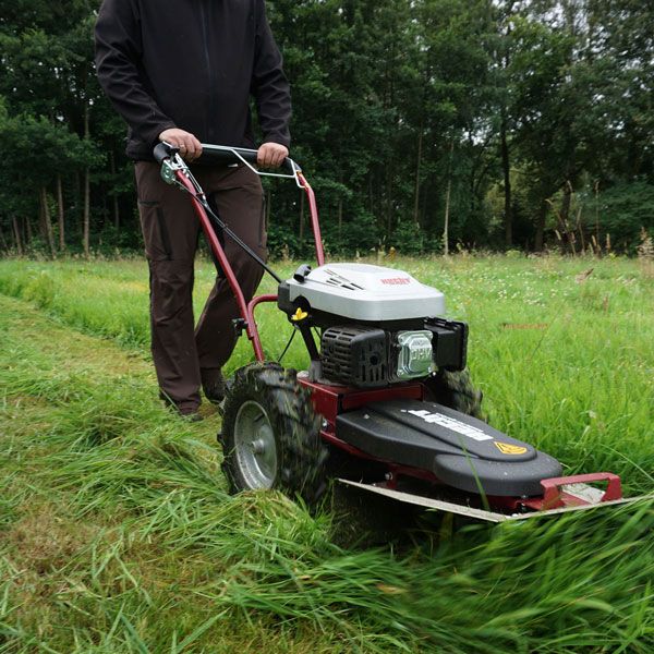 Hecht Balkenmäher 5060 meistert mühelos Hohes Gras Perfekte Wahl für dieses Gelände 