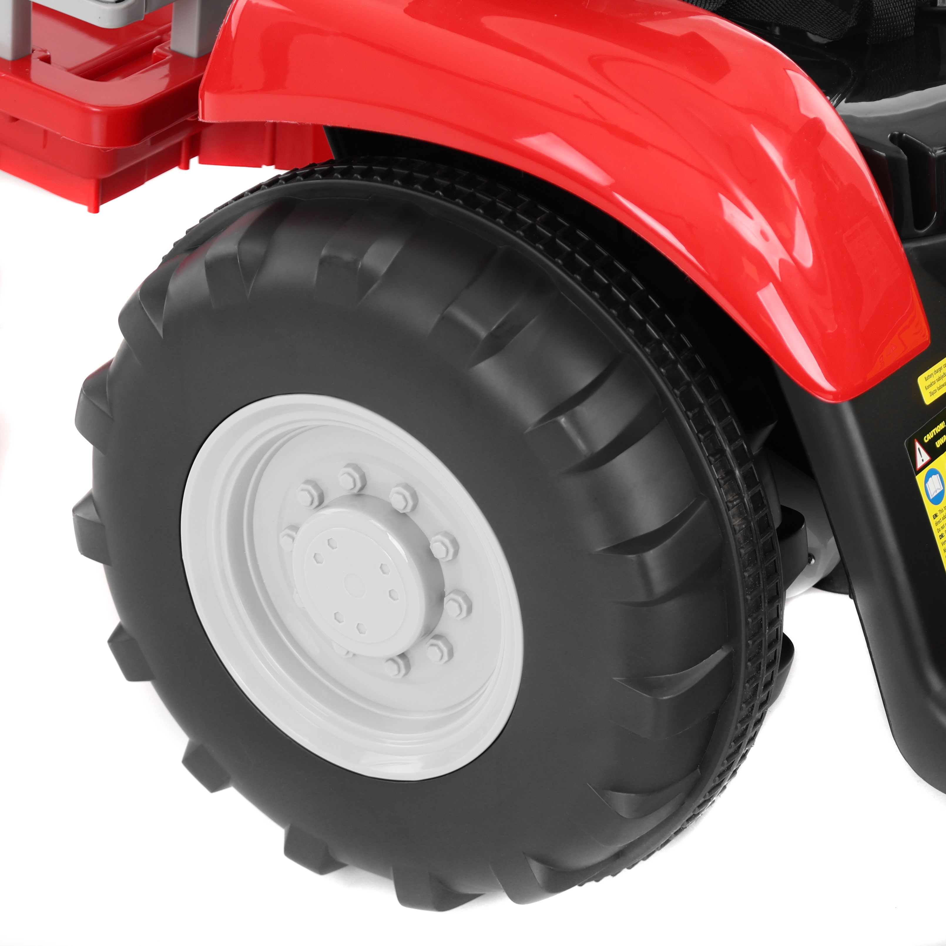 HECHT Kindertraktor 50825 RED mit Hupe, Sound und abnehmbarem Anhänger