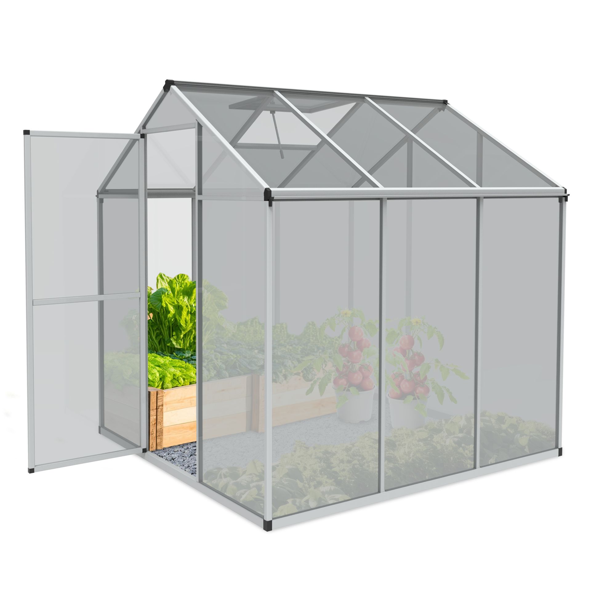 ONBEST, Gewächshaus Aluminium L, Artikelnummer 44410