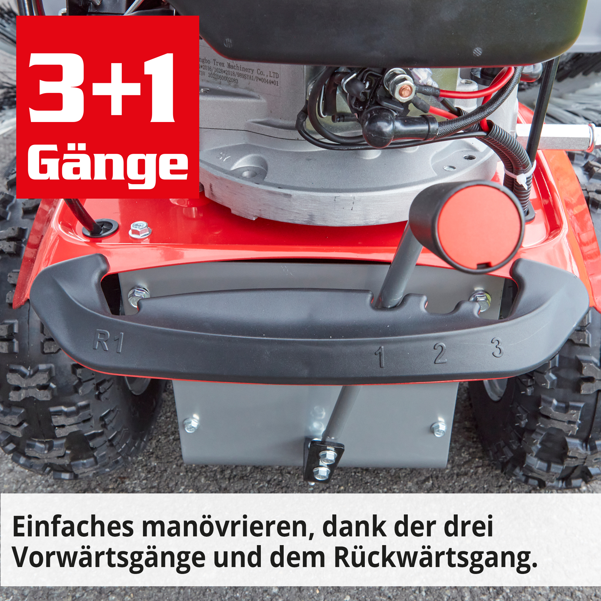 HECHT Benzin Kehrmaschine 8101 S mit 3 Vorwärtsgängen und 1 Rückwärtsgang