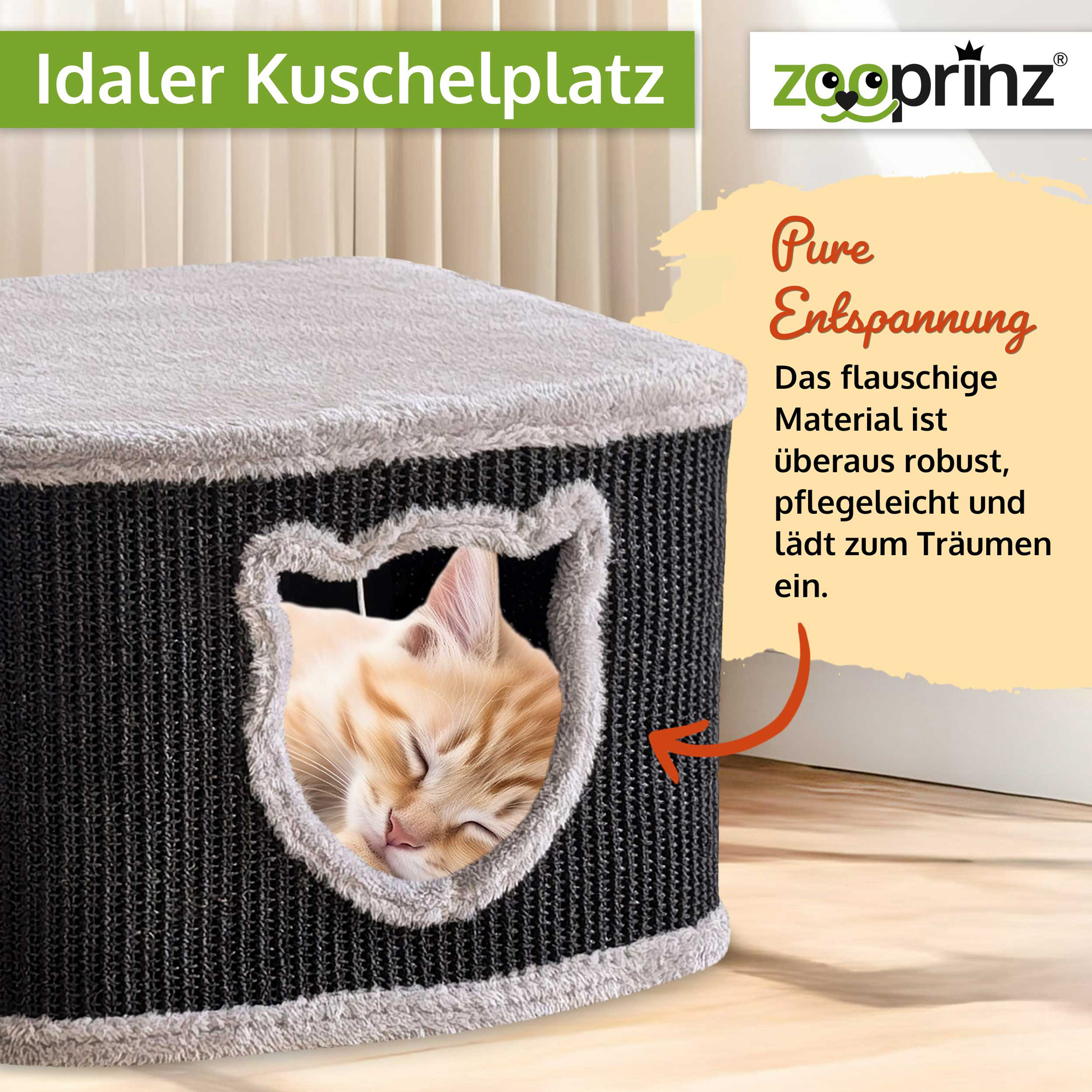 Katzenhaus Sisal; Idealer Kuschelplatz  Katzenhaus Sisal; Idealer Kuschelplatz