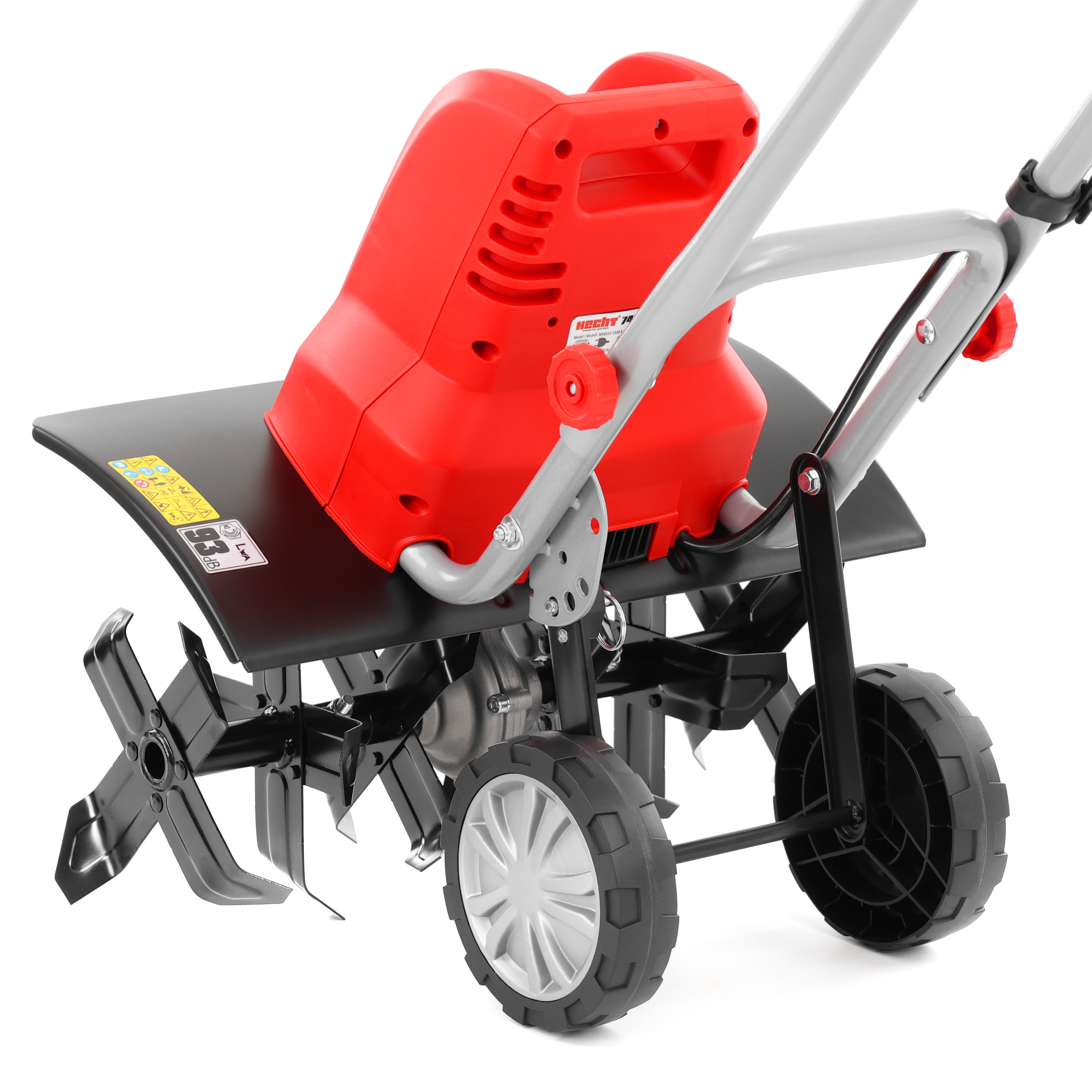 HECHT Elektro Gartenhacke 748 mit verstellbaren Transporträdern