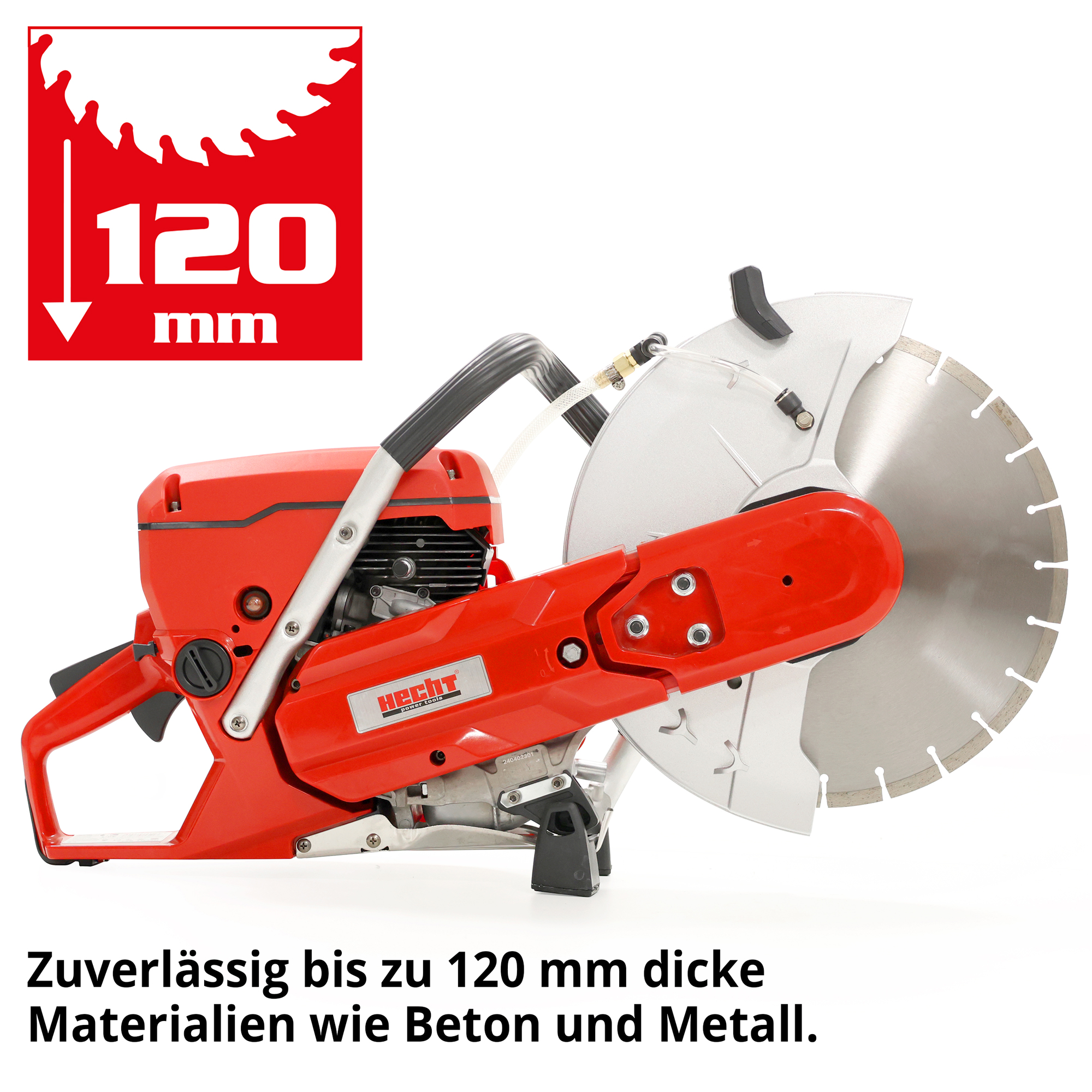 Benzin Trennschneider; Zuverlässig dicke Materialien wie Beton und Metall schneiden