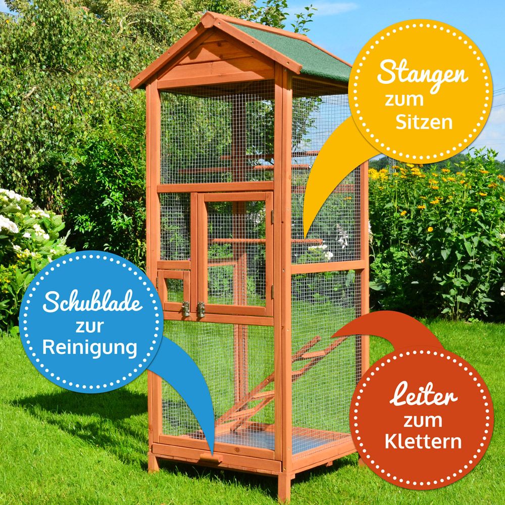 zooprinz Vogelvoliere Modell M Kotschublade zum Reinigen 