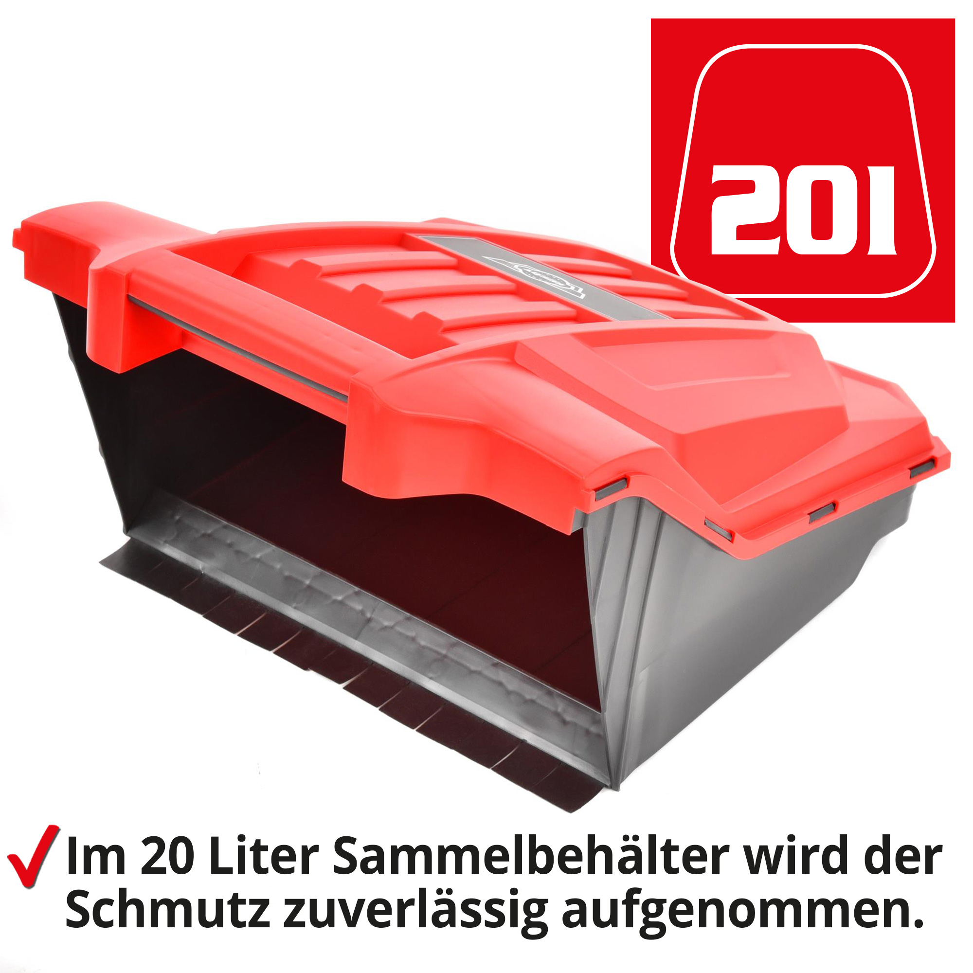 Hecht Handkehrmaschine mit 20 Liter Sammelbehälter ideal für schmutz 