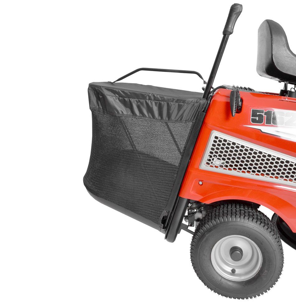 Benzin-Rasentraktor Aufsatzmäher mit 130 Liter Grasfangkorb ideal für Große Flächen 