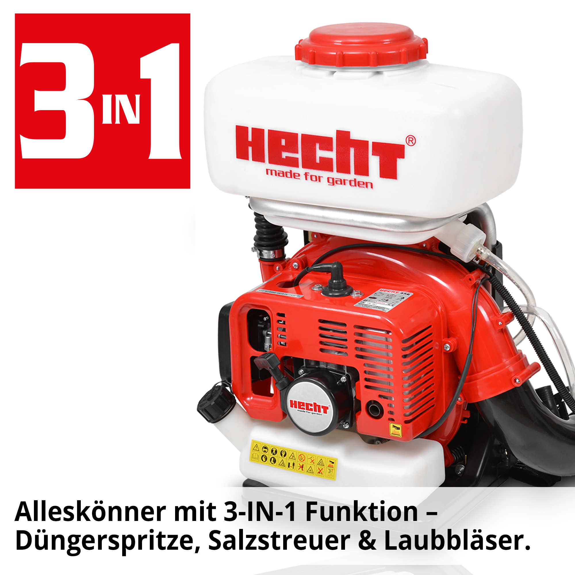 HECHT Benzin Motor Rücken Spritze 459 Für mehrere Anwendungsbereich