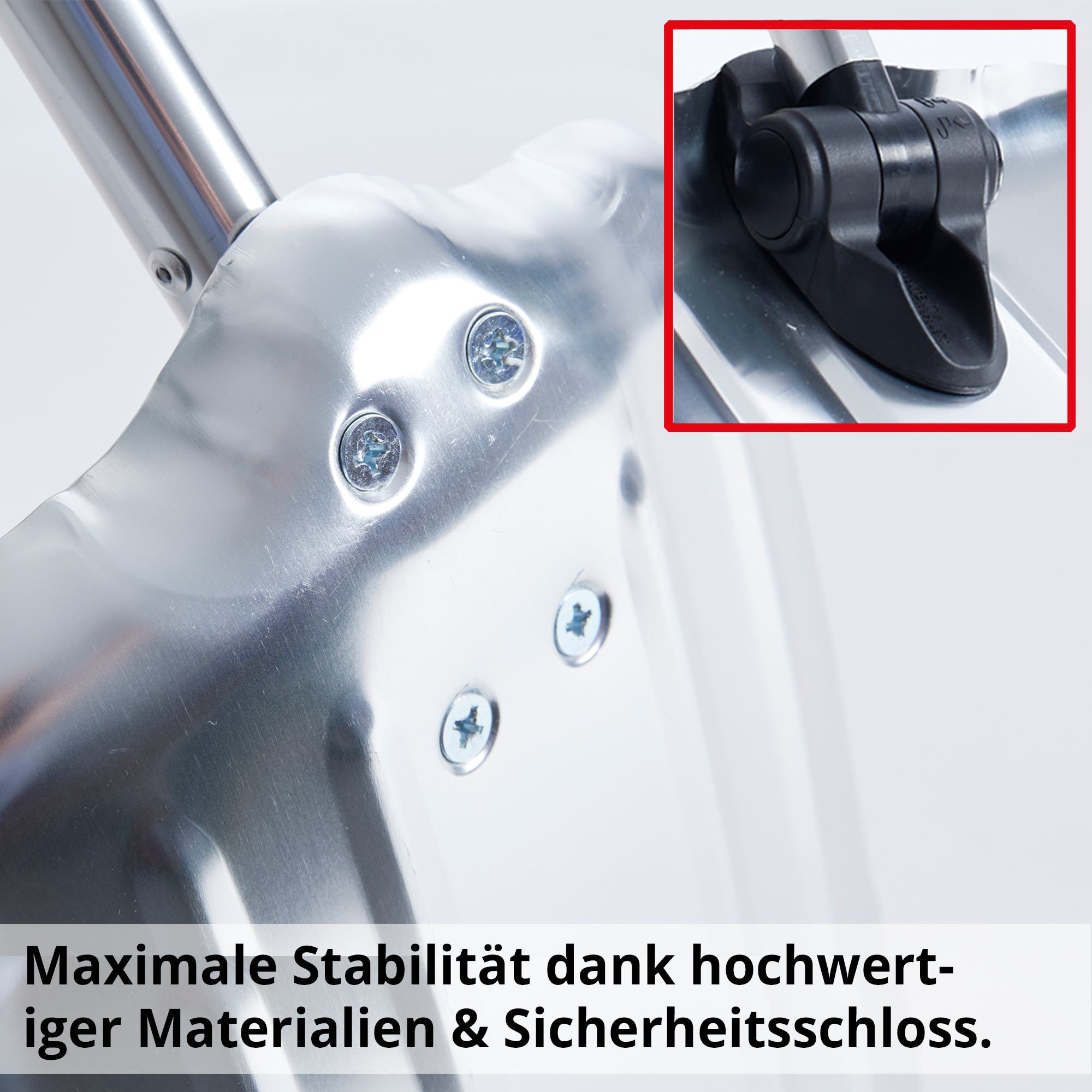Hecht 205 GT Schneeschaufel Auto; Maximaler Stabilität dank hochwertiger Materialien und Sicherheitsschloss