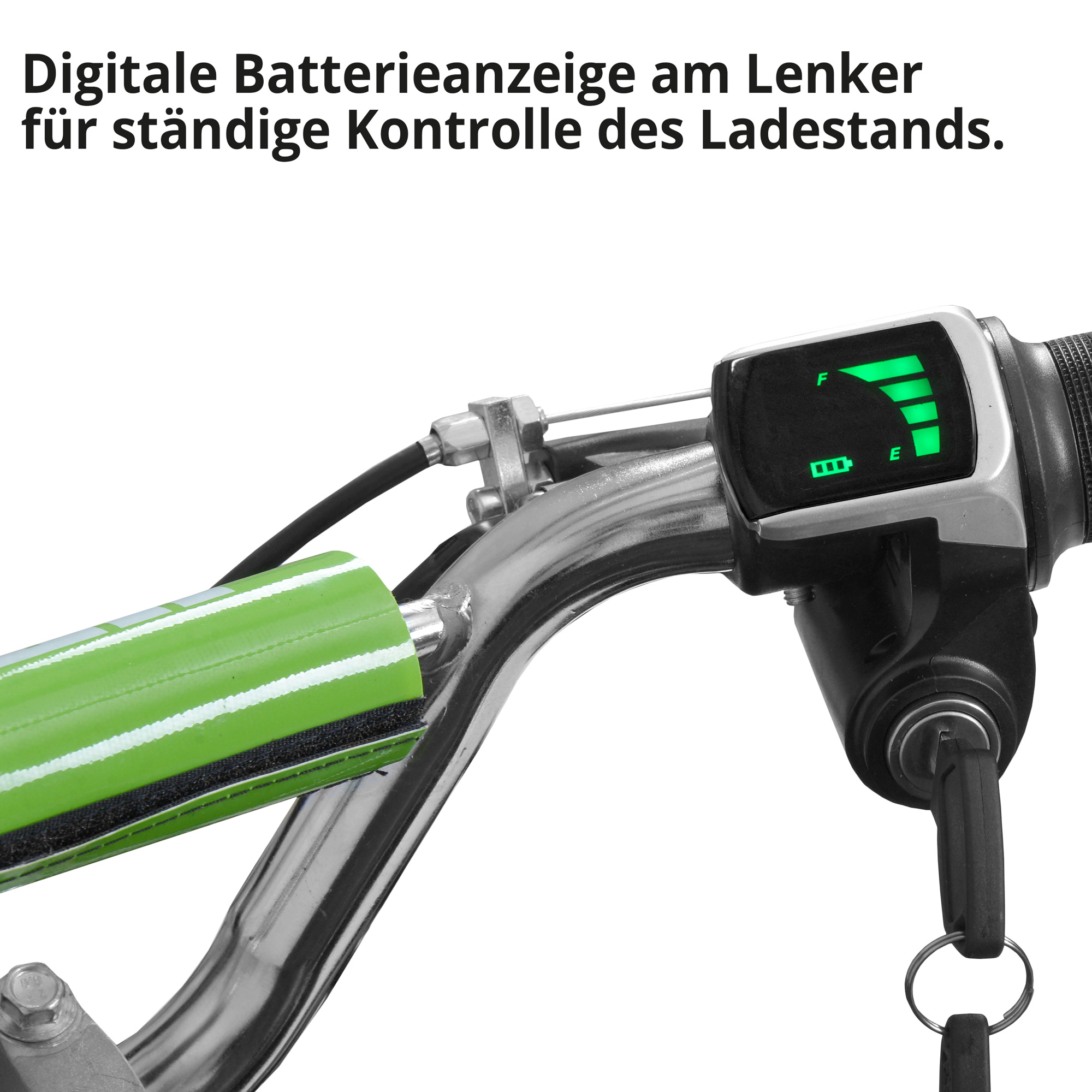 Quad; Digitale Batterieanzeige am Lenker