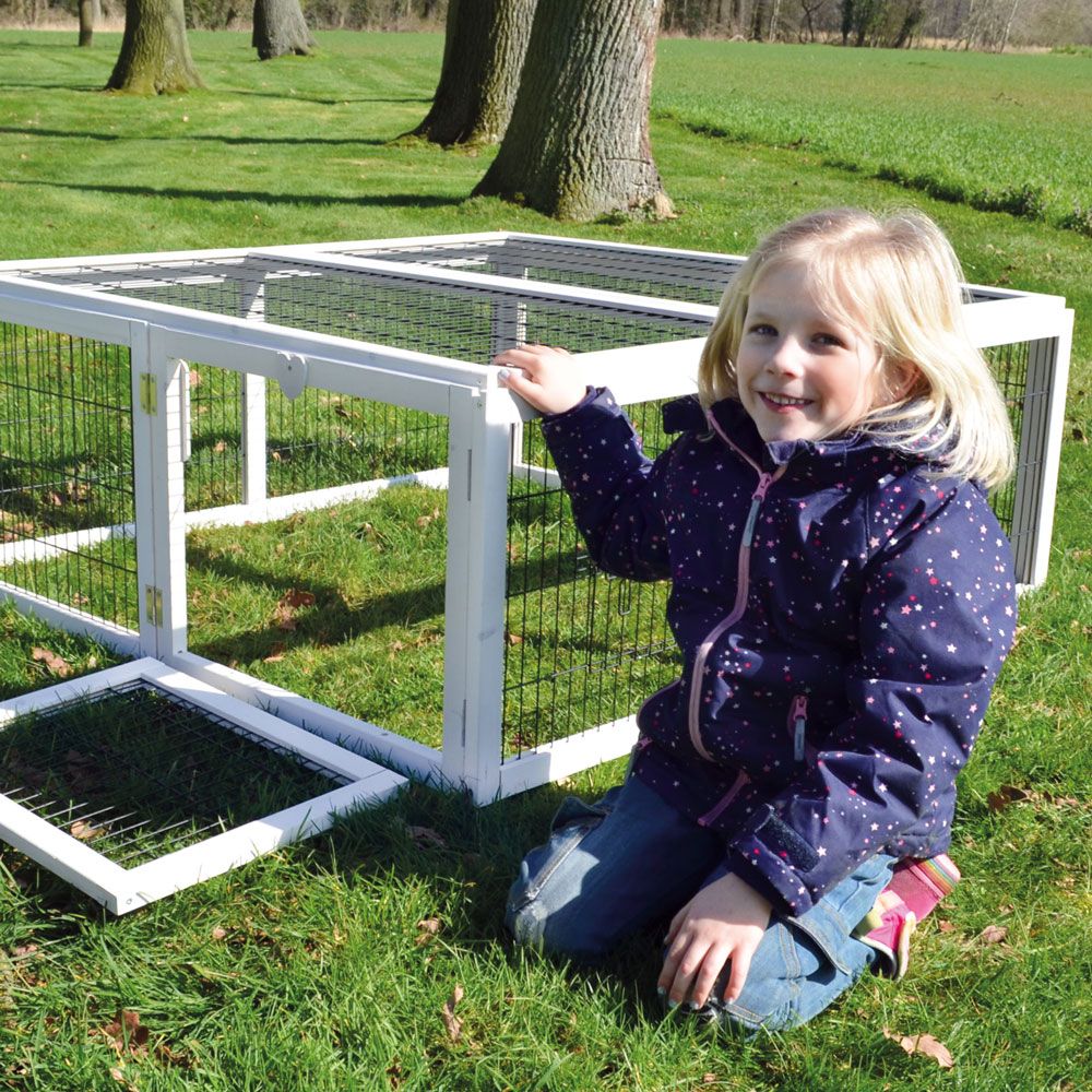 zooprinz Auslauf »Rabbit Run XL« Kinderfreundlich weiß einfach 