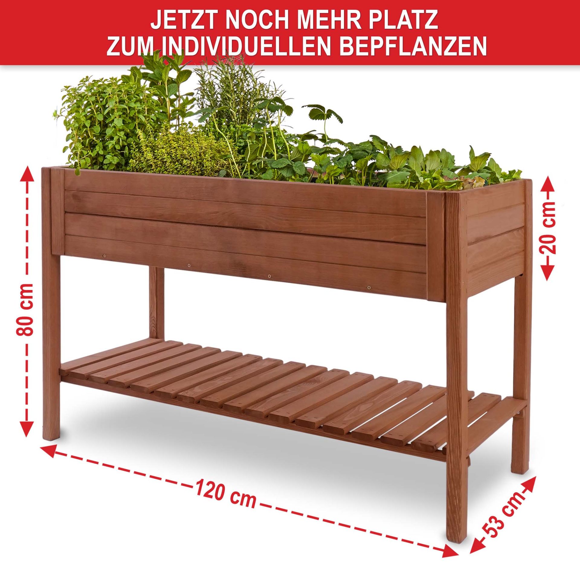 Hochbeet Summer - Jetzt noch mehr Platz zum individuellen bepflanzen