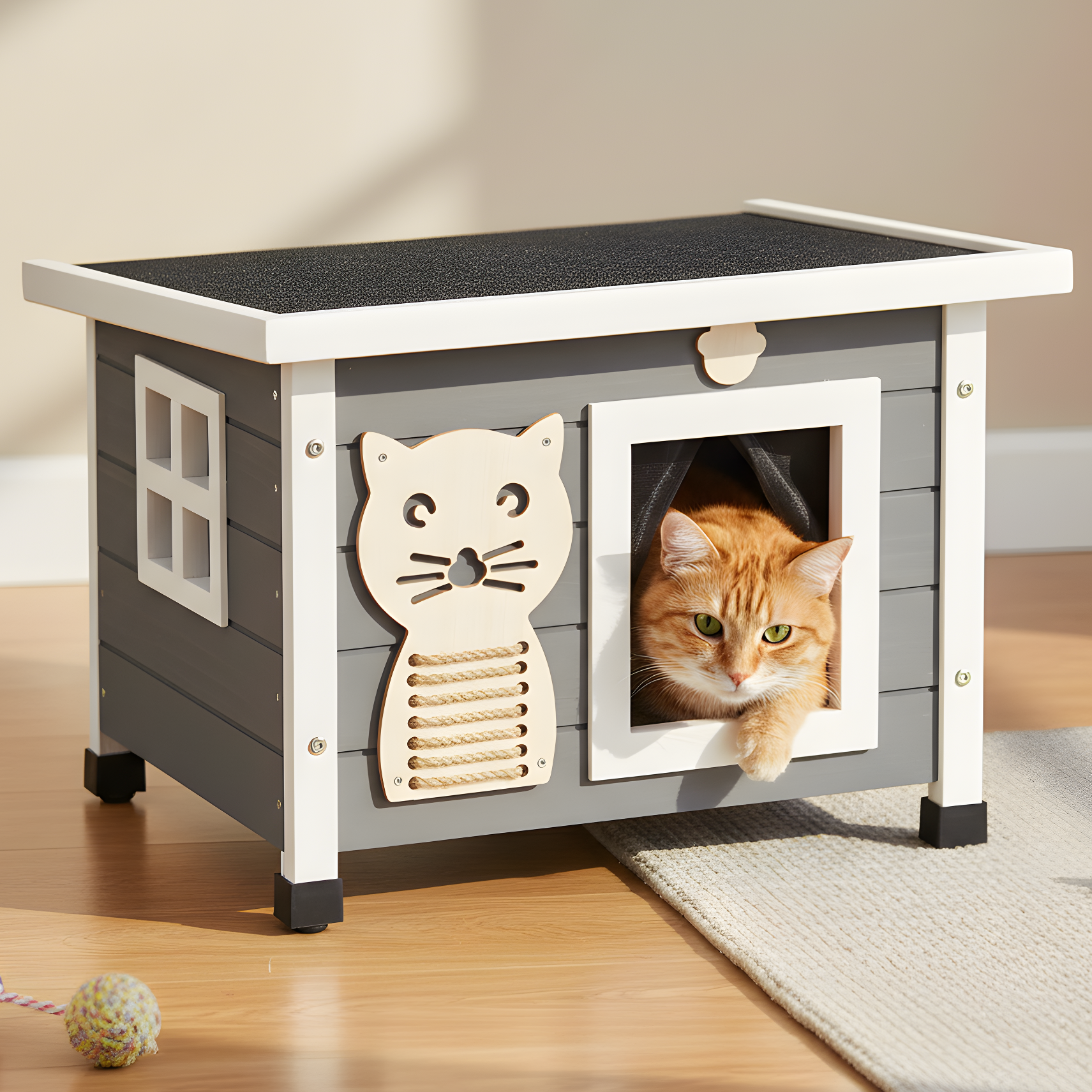 Katzenhaus Felix für drinnen und draußen