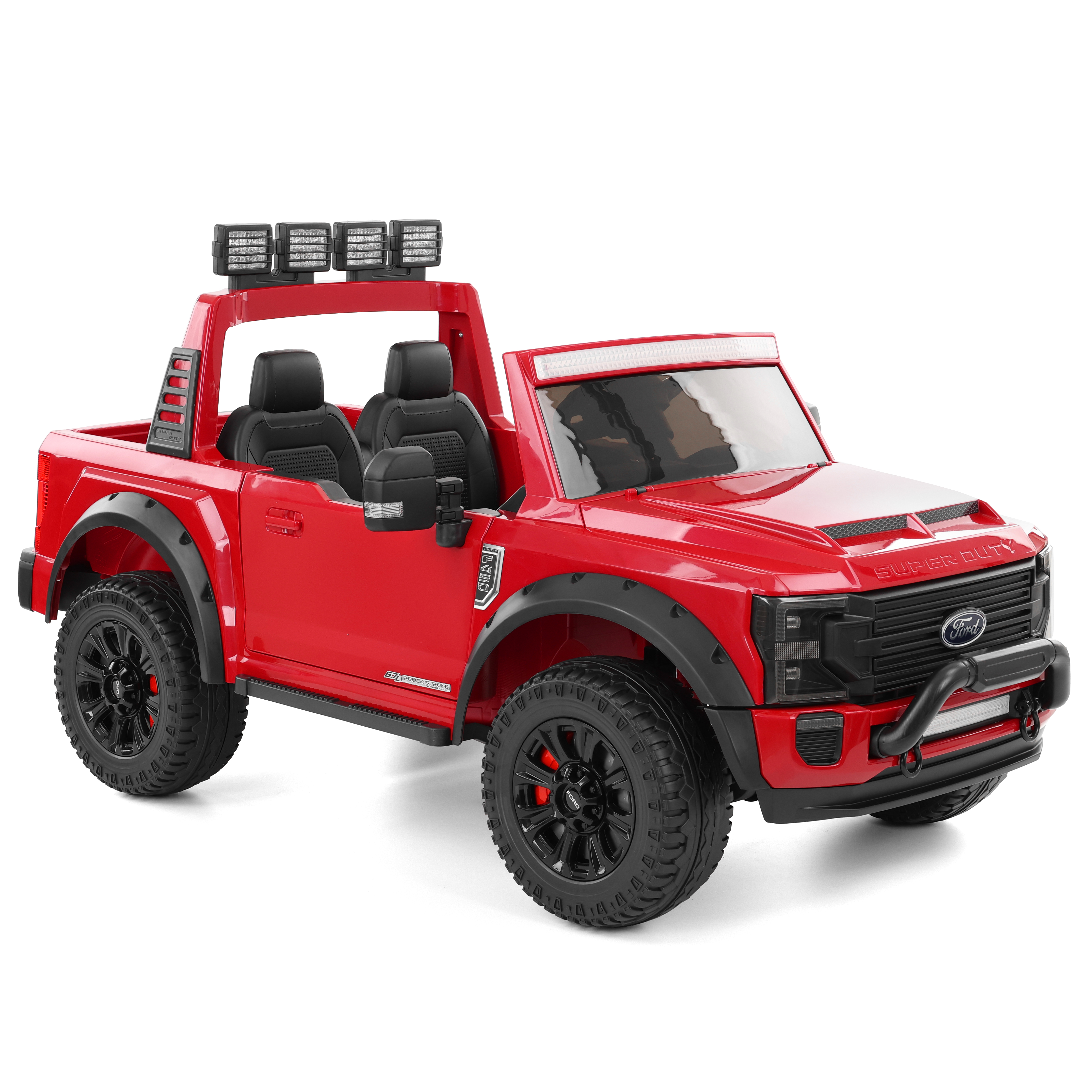 Kinderfahrzeug HECHT Ford F450 RED offiziell lizenziert mit Allradantrieb
