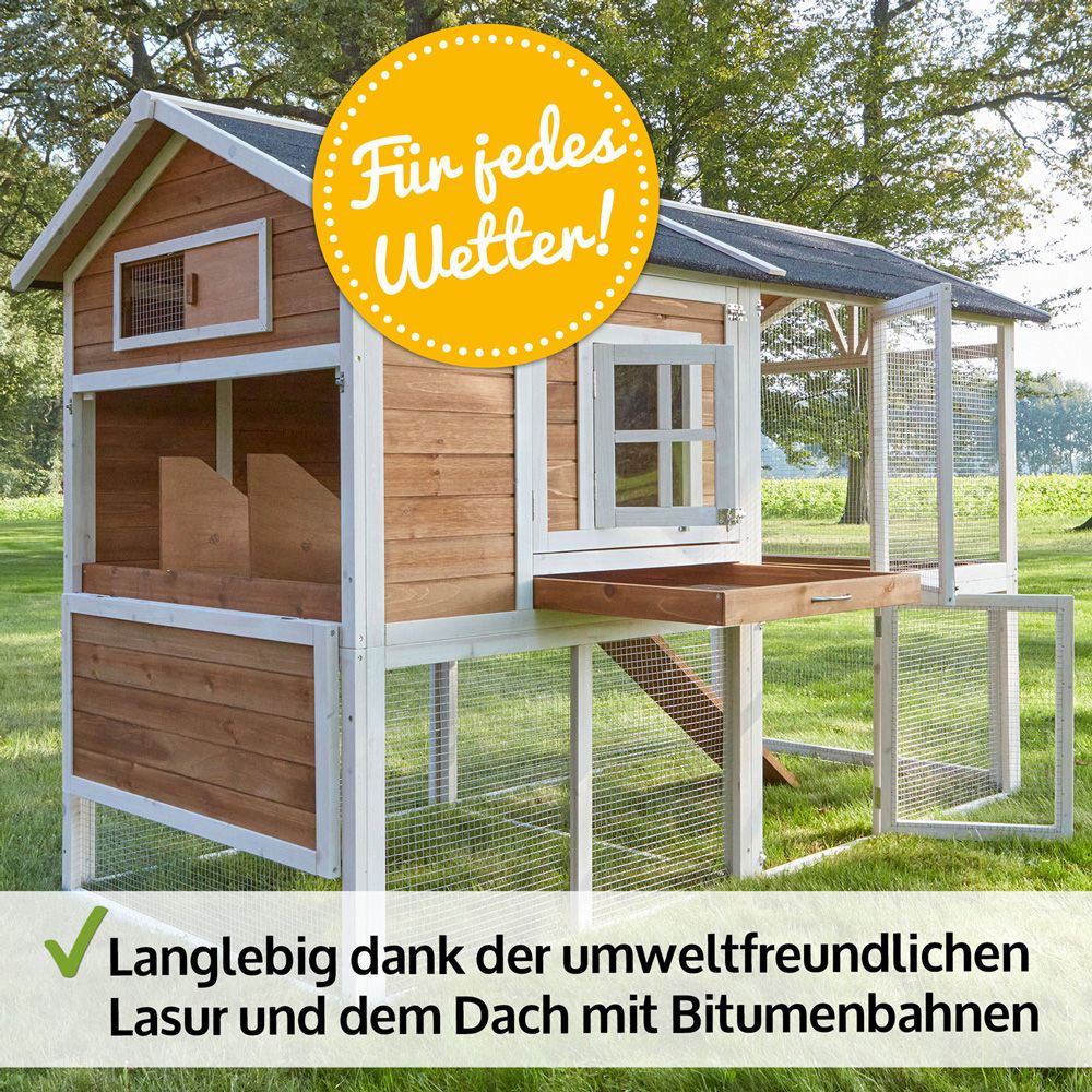 Hühnervoliere Alpenhof; wetterbeständig Hühnervoliere Alpenhof; wetterbeständig