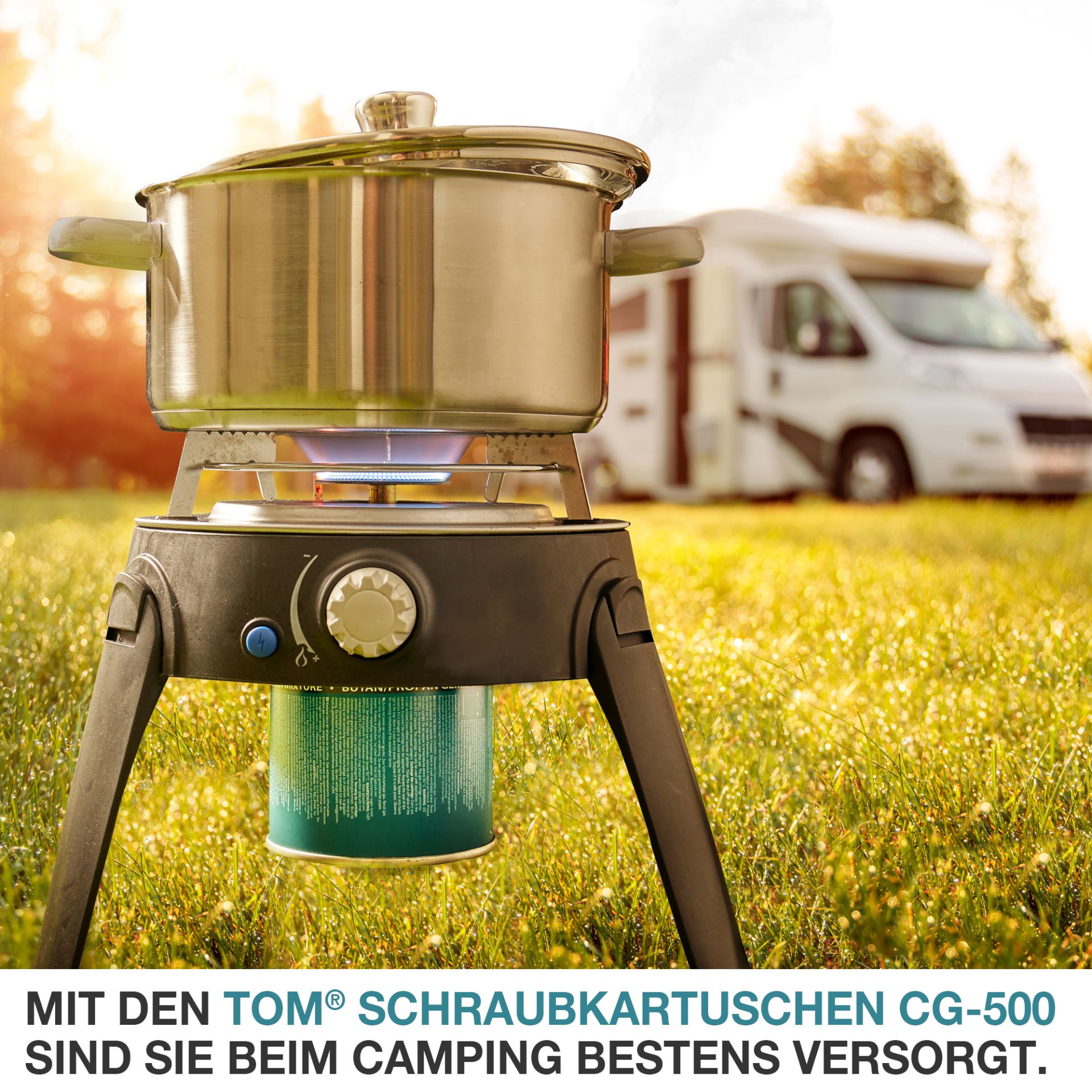 TOM CG-500 Butan Gas; Ideal fürs Camping