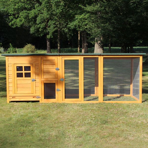 zooprinz Hühnervoliere Flexi mit / ohne Auslauf Massivholz großes Hühnergehege