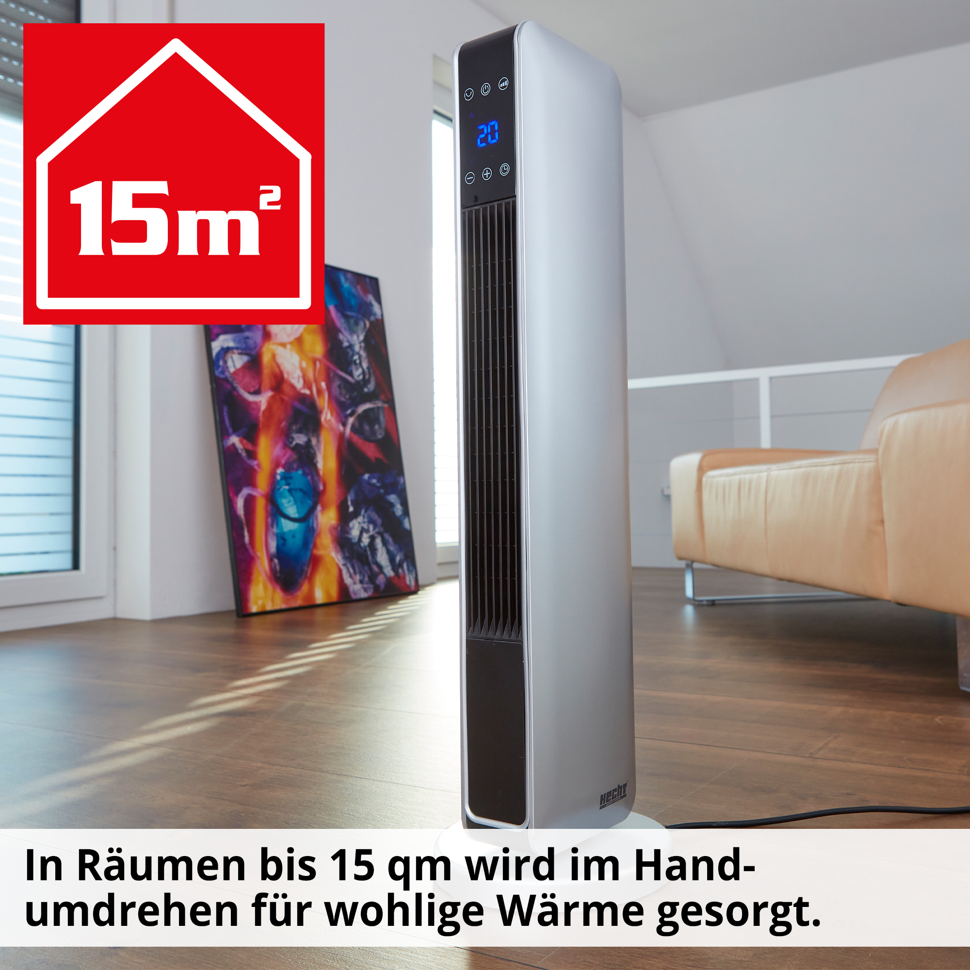 Keramik Heizlüfter; wohlige Wärme in Räumen bis 15 Quadratmetern