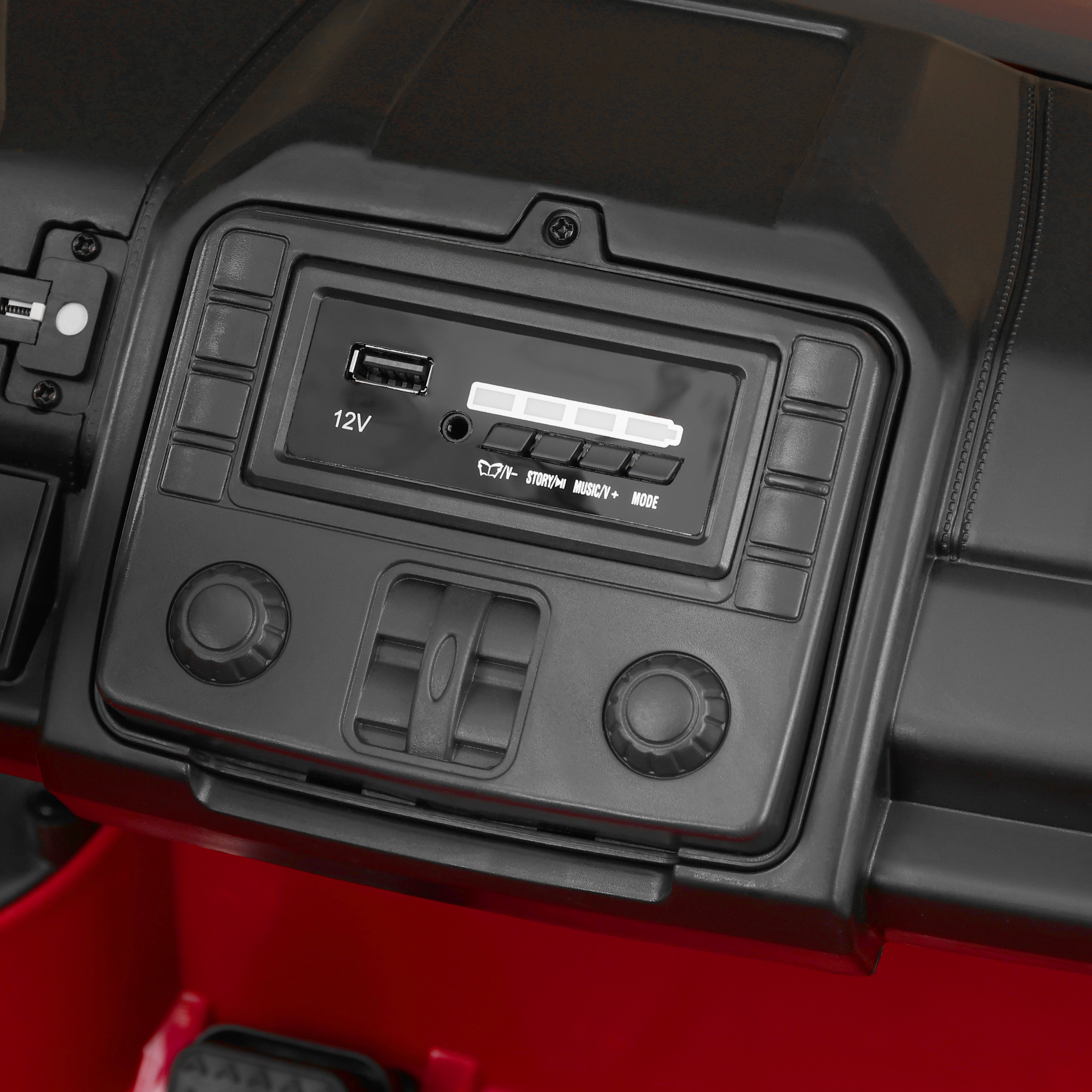 HECHT Akku Kinderfahrzeug Ford F450 RED mit Lichtleiste und Unterboden-LED