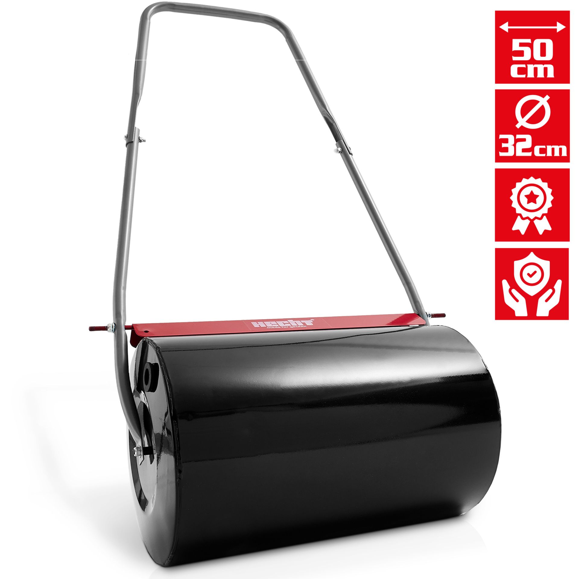 Hecht Gartenwalze mit 50 kg befüllbar und Schmutzabstreifer für effizientes arbeiten  Hecht Gartenwalze mit 50 kg befüllbar und Schmutzabstreifer für effizientes arbeiten