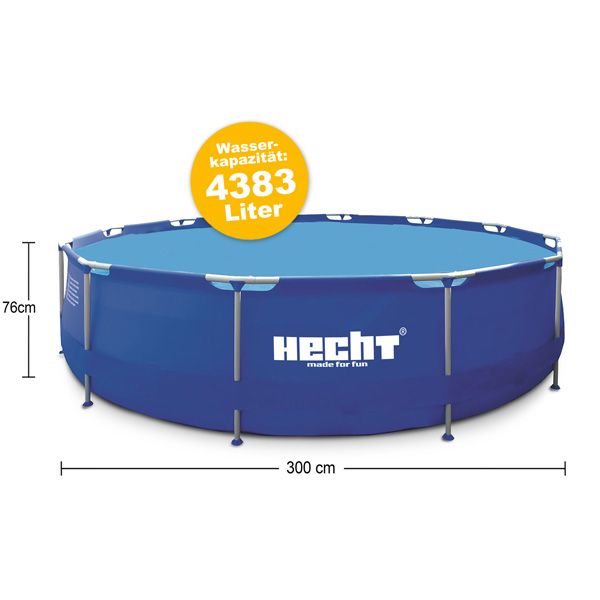 HECHT Stahlrohr Pool »3476 BLUESEA« Größe und Maße