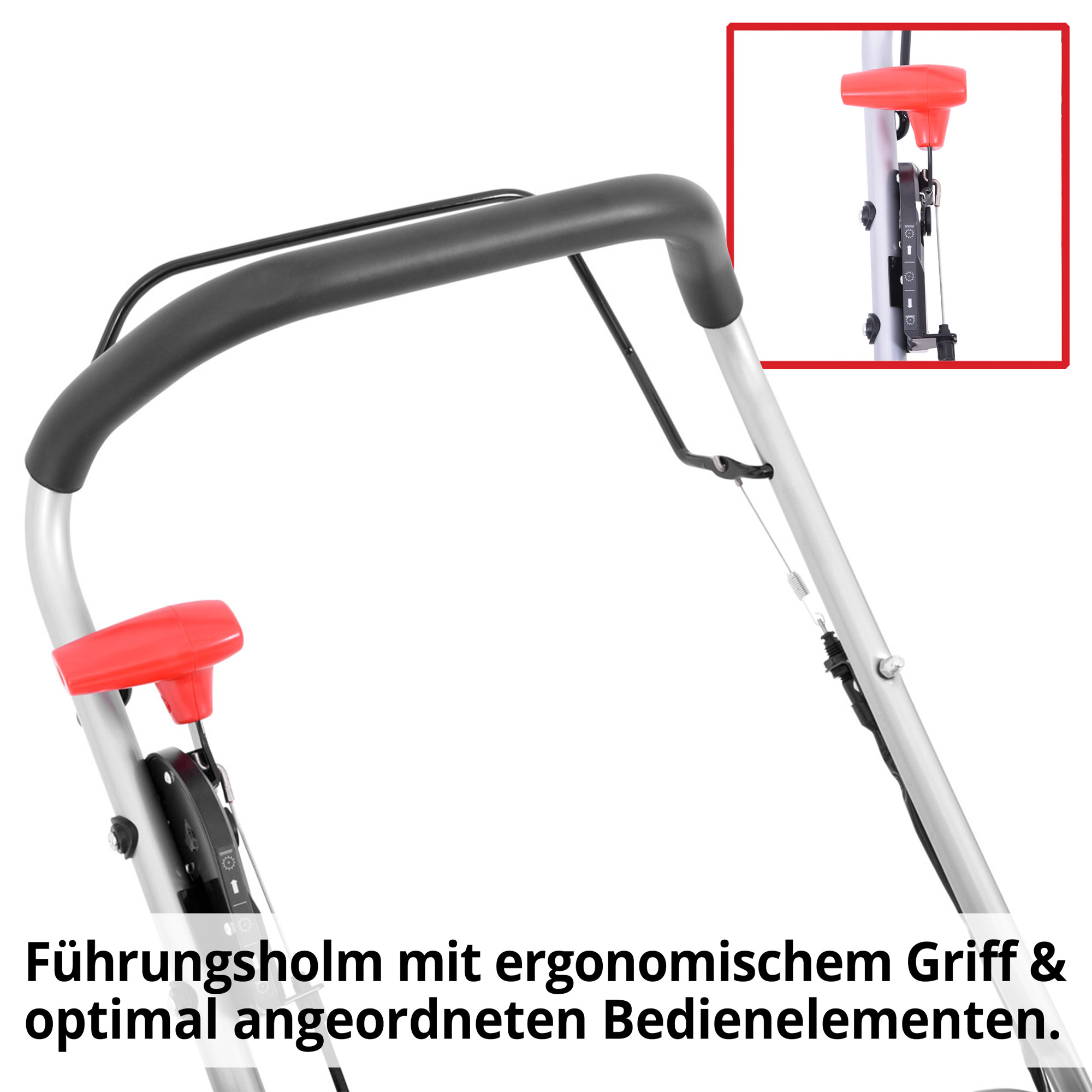 HECHT Benzin-Vertikutierer 5676  Benzin-Vertikutierer mit ergonomischem Führungsholm
