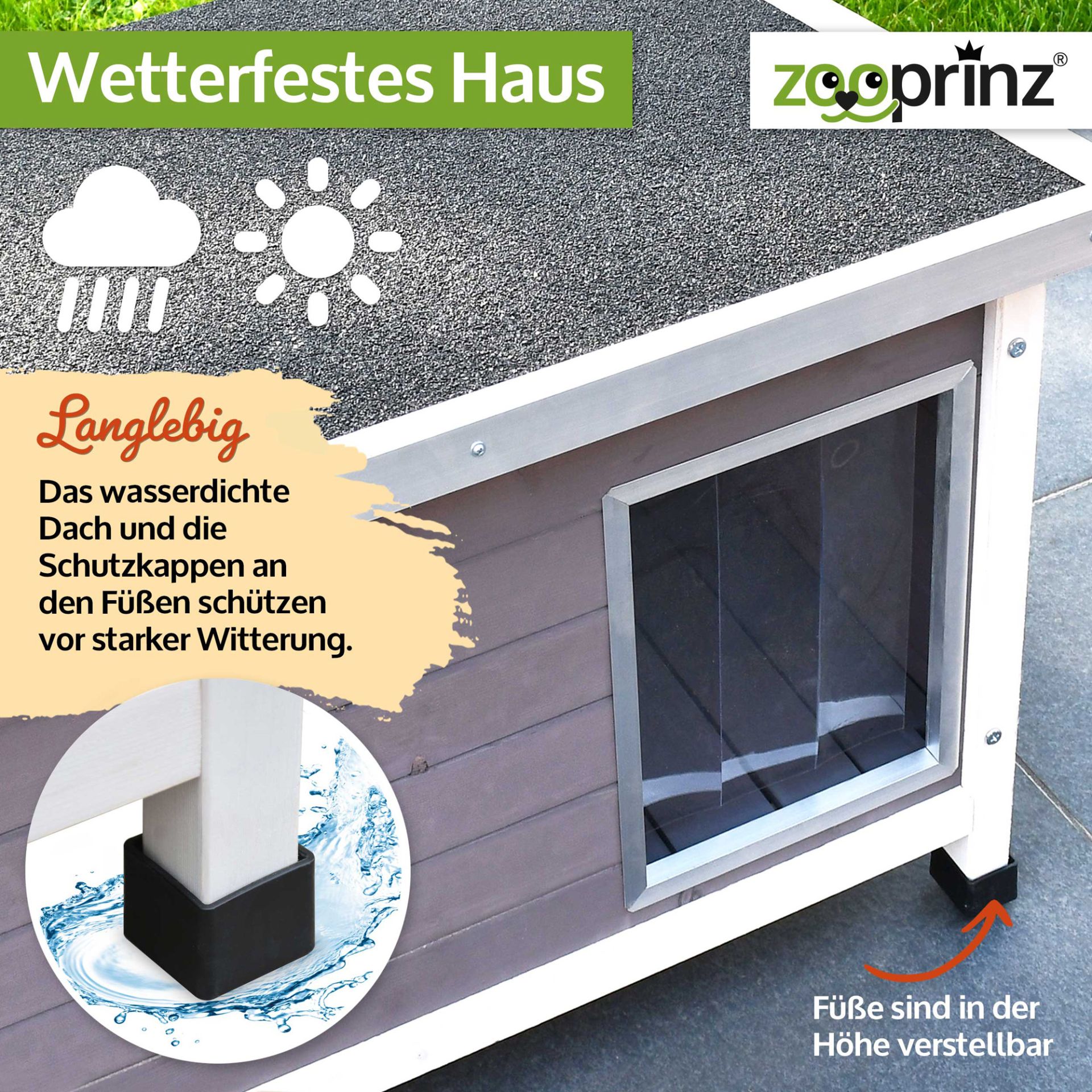 Hundehütte Jacky; wetterbeständig