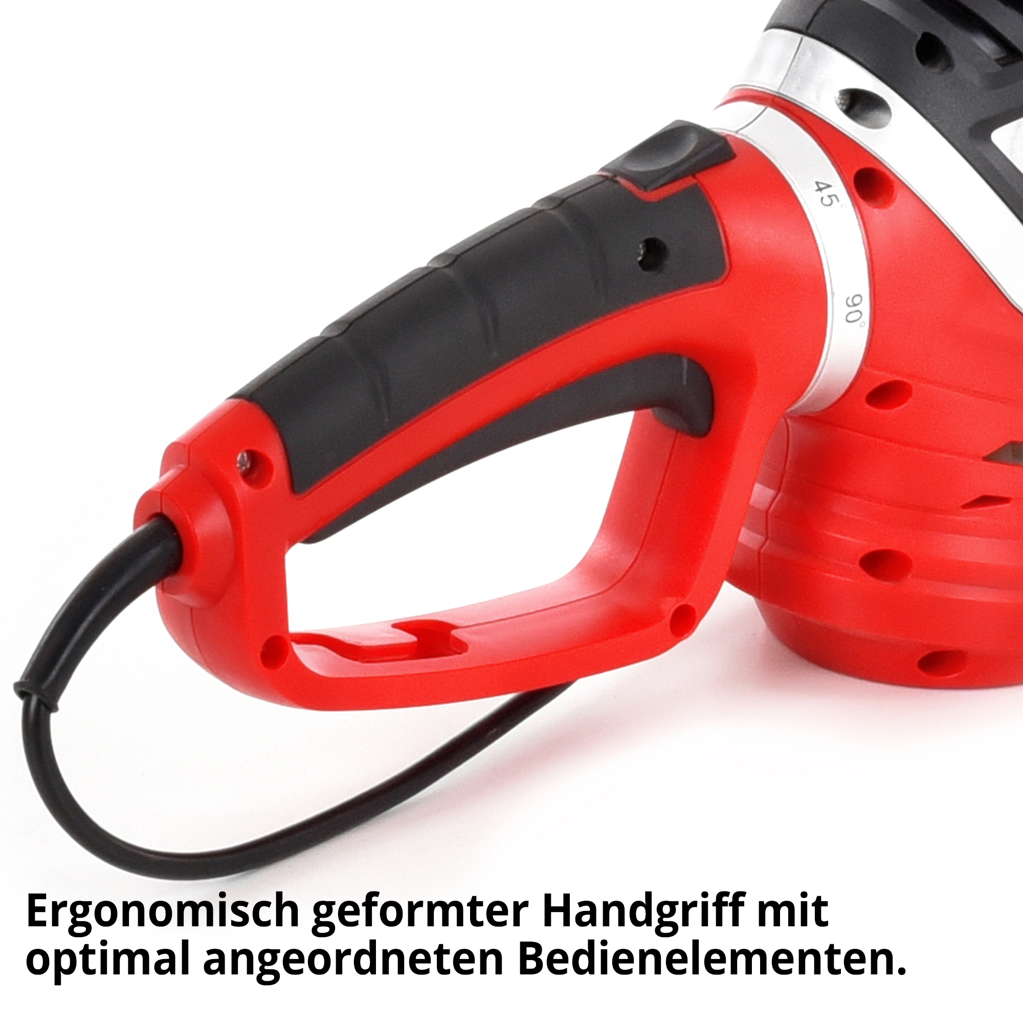 Hecht Elektro-Heckenschere mit ergonomischem Handgriff für langes arbeiten 
