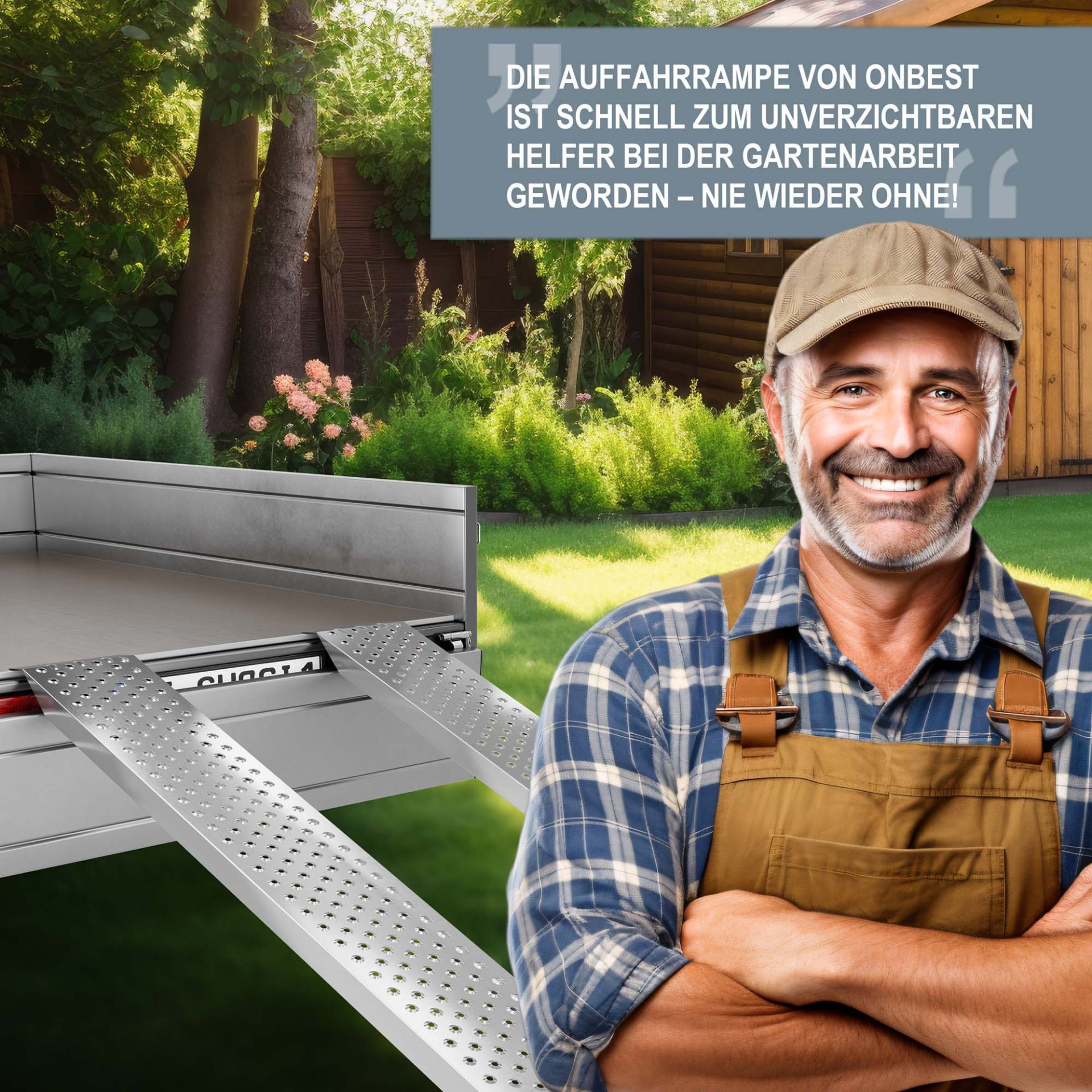 Auffahrrampen - Schnell und unverzichtbar für Gartenarbeit