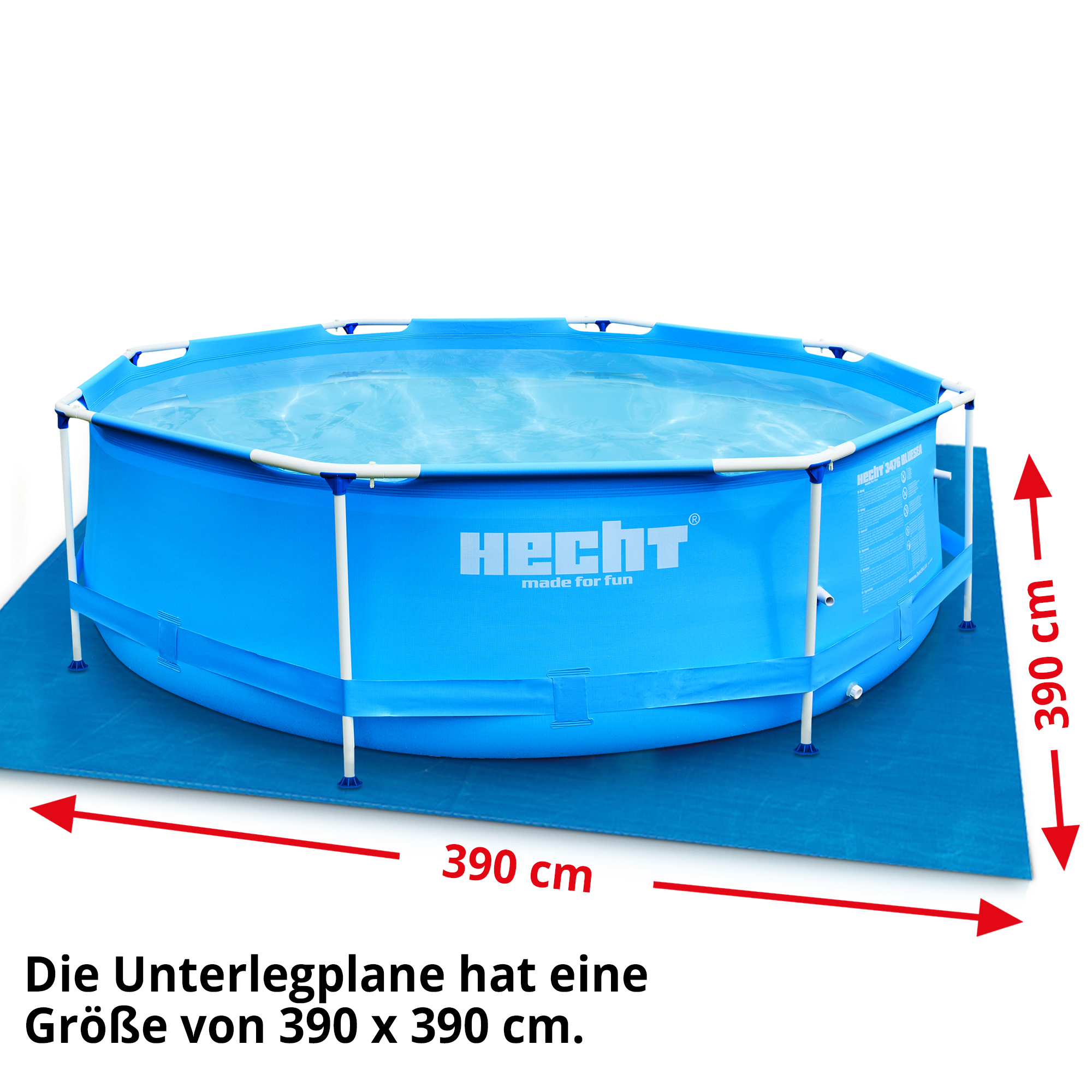 Hecht 016124 Unterlegfolie für große Pools