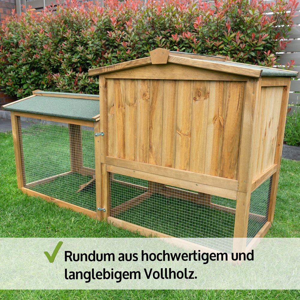 zooprinz Hasenstall Meister Lampe langlebiges und hochwertiges Vollholz