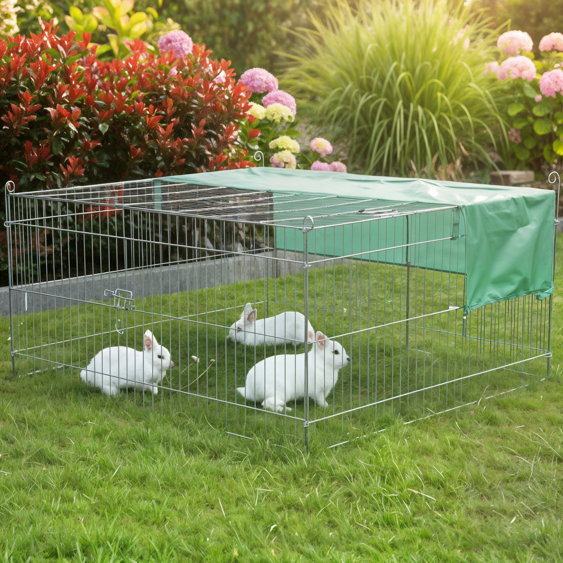 Auslaufgehege Summer M 4-Eck  Auslaufgehege Summer M 4-Eck