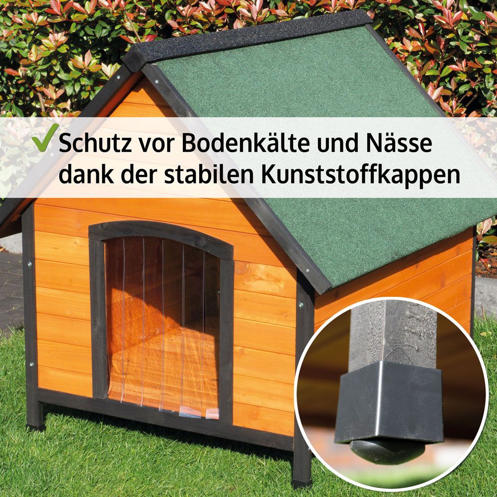 Hundehütte Luna XL; Schutz vor Bodenkälte und Nässe