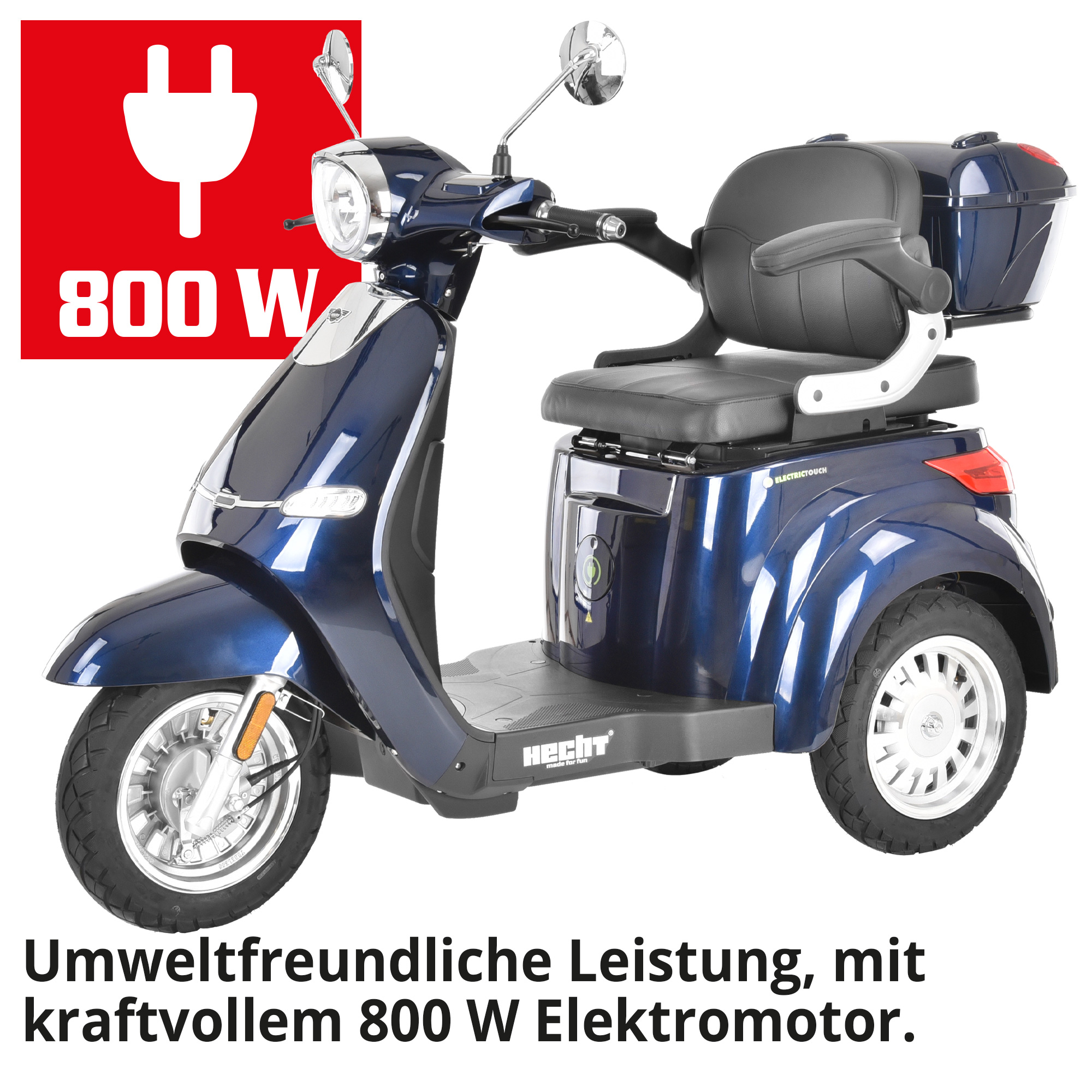 HECHT CITISMAX Blau Seniorenfahrzeug mit starkem Elektromotor