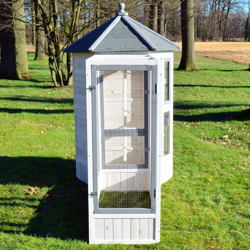 zooprinz Vogelhaus Luise mit verzinktem Draht für Näpfe und Tränken zooprinz Vogelhaus Luise mit verzinktem Draht für Näpfe und Tränken