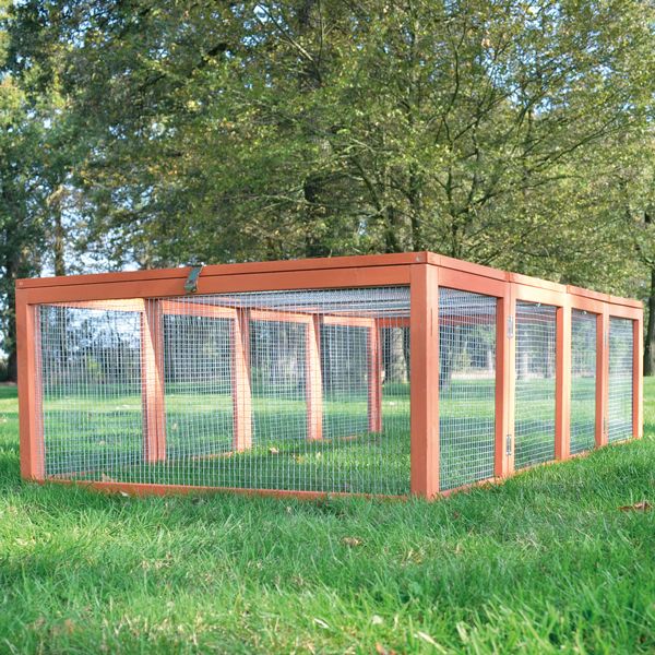 zooprinz Auslauf »Rabbit Run Braun« Kinderfreundlich 