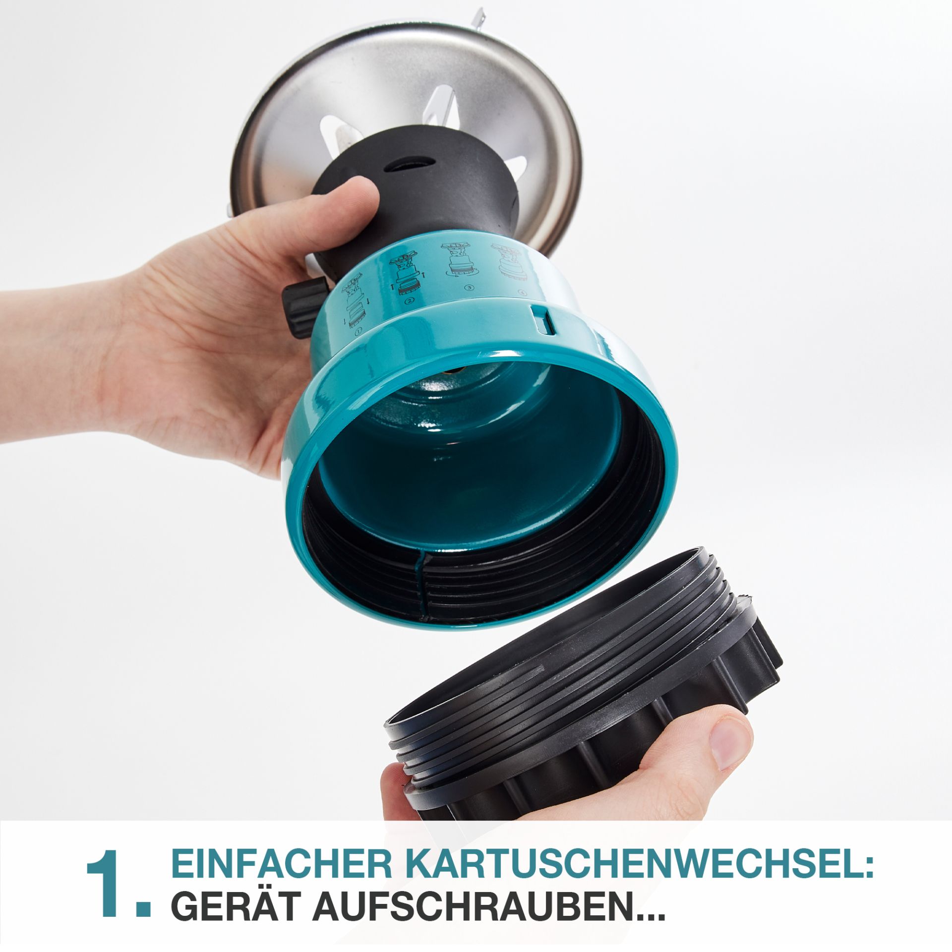 TOM CG-190 Butan Gas einfacher Kartuschenwechsel TOM CG-190 Butan Gas einfacher Kartuschenwechsel