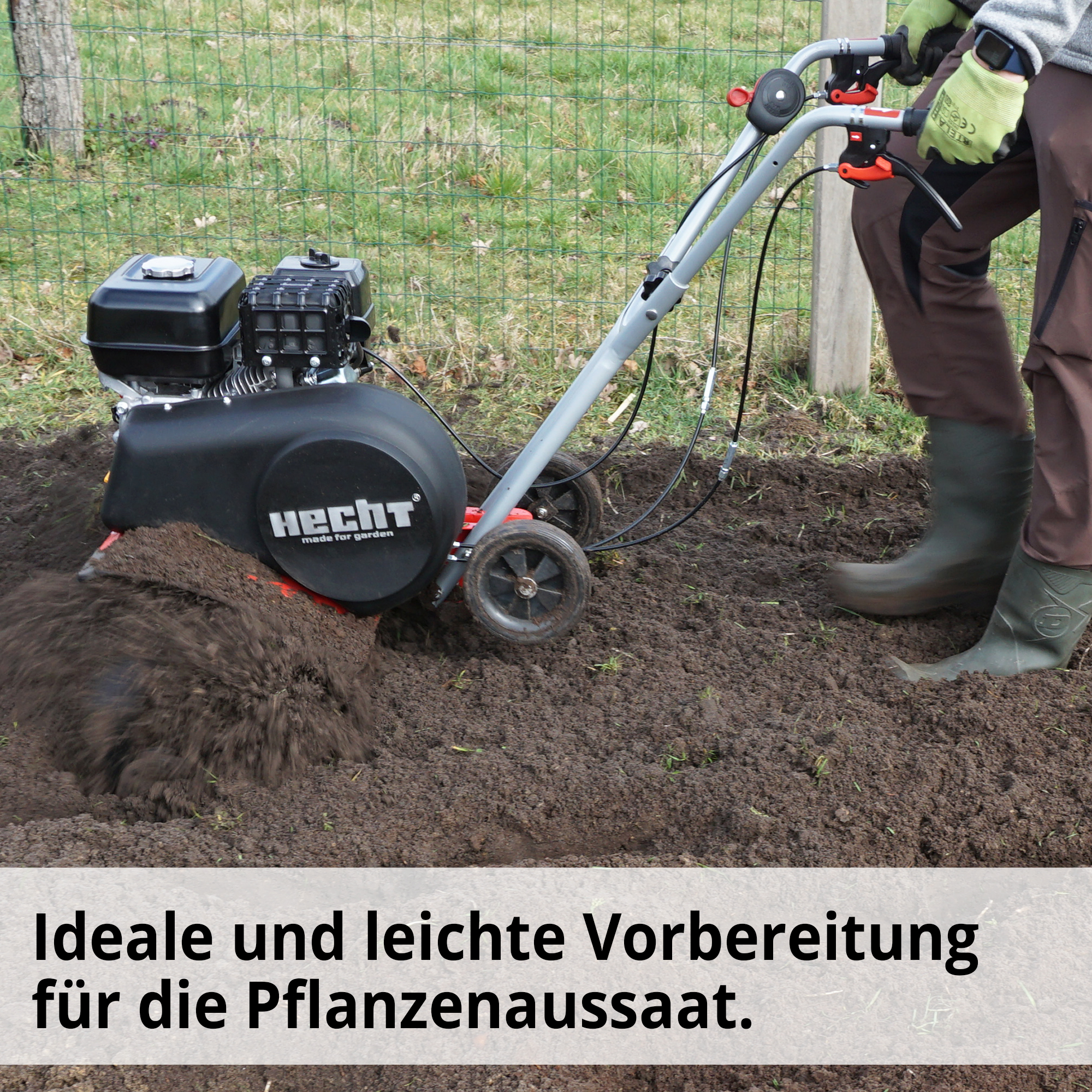 HECHT Benzin Gartenhacke »785« Gartenhacke für leichte Pflanzenaussaat