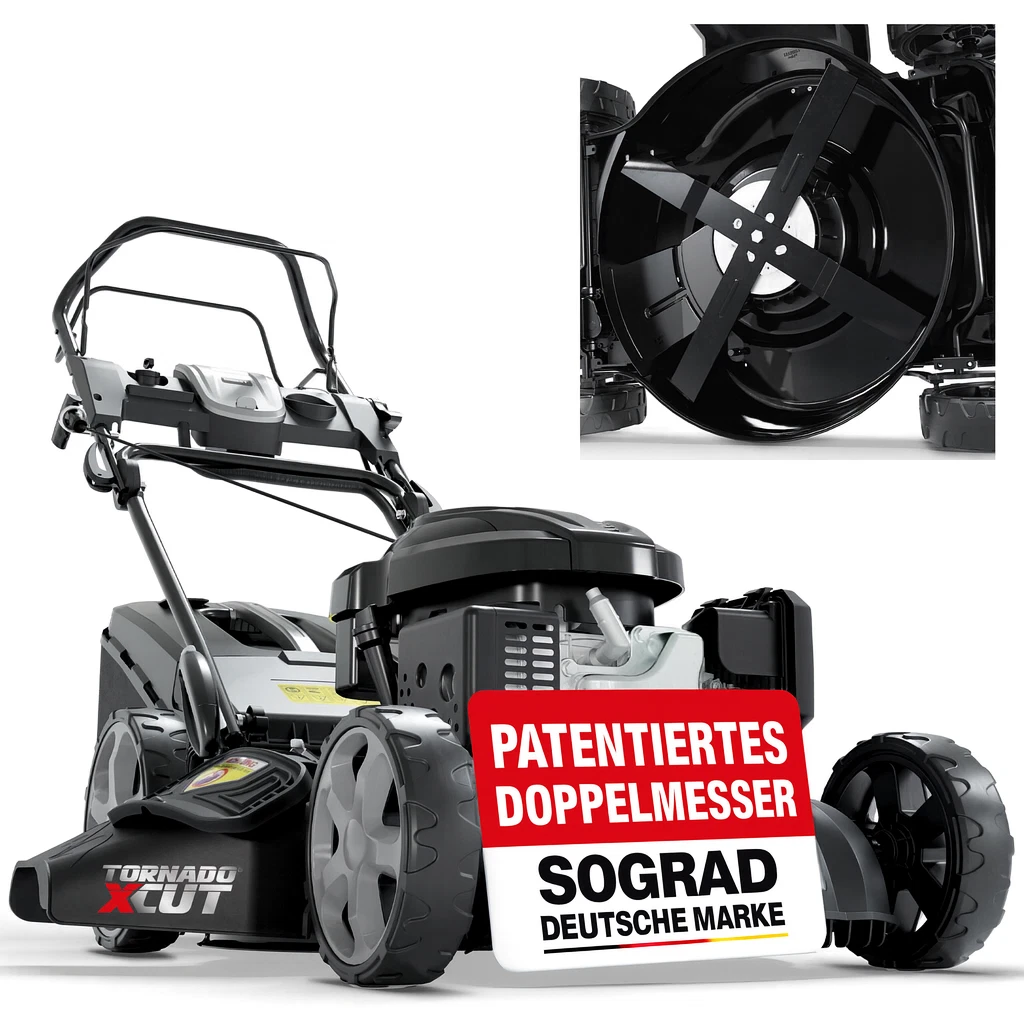 Rasenmäher Benzin TXC-3651 ONBEST mit Doppelmesser
