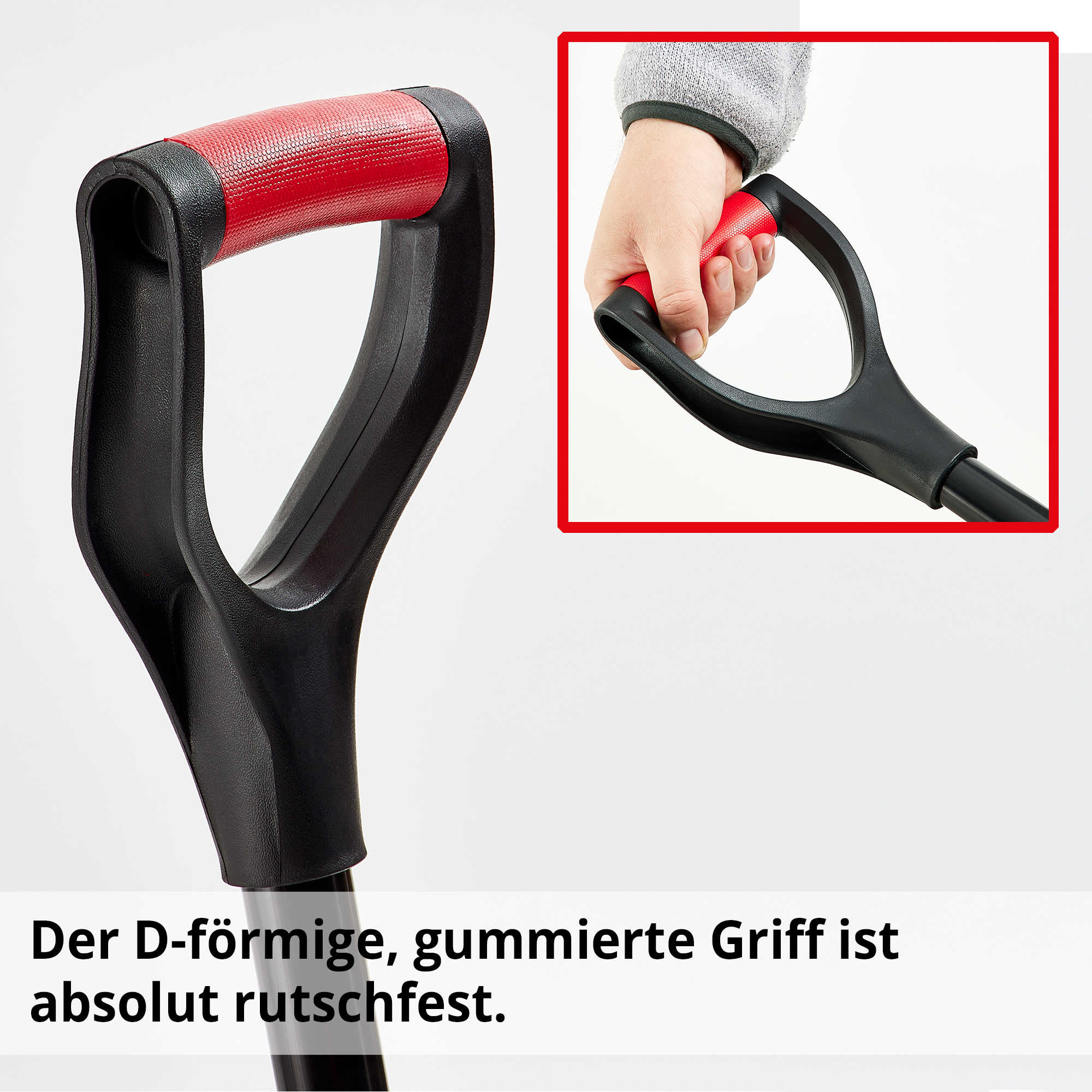 HECHT Schneeschaufel 460 GT Schneeschaufel mit ergonomischem Griff
