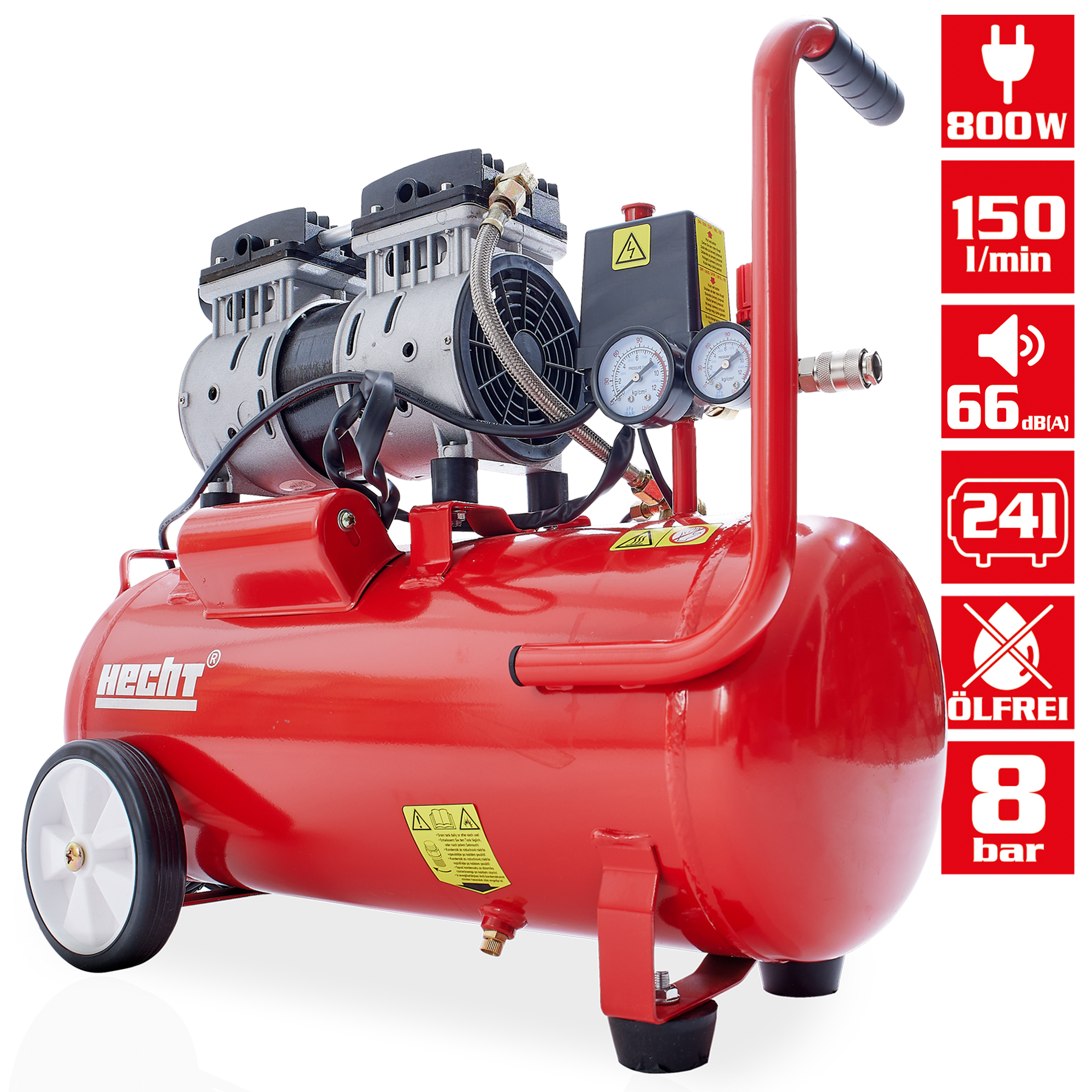 Flüster Kompressor; Ansaugleistung: 150 Liter pro Minute