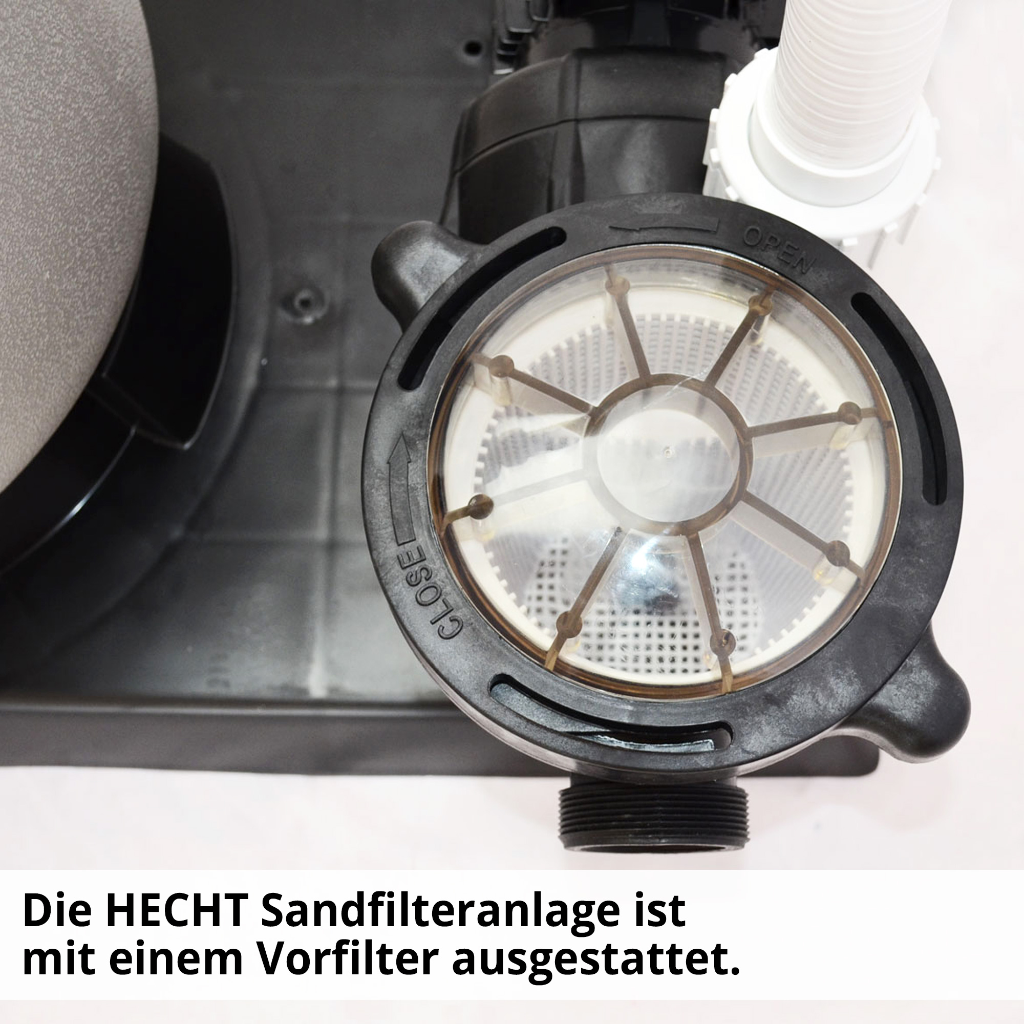 Sandfilteranlage; mit Vorfilter