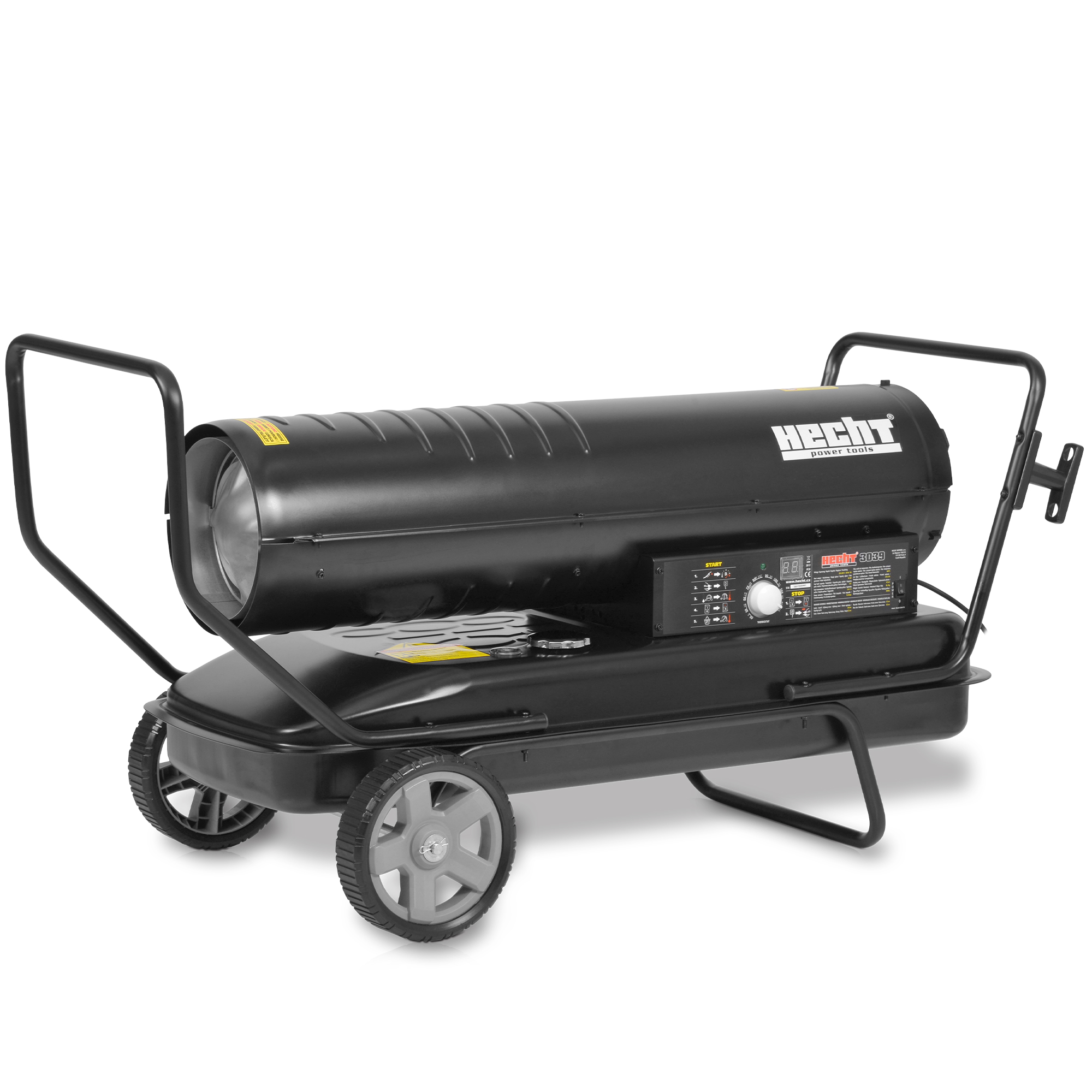 Diesel-Heißluftgenerator mit fahrbarem Gestell und großem Tank