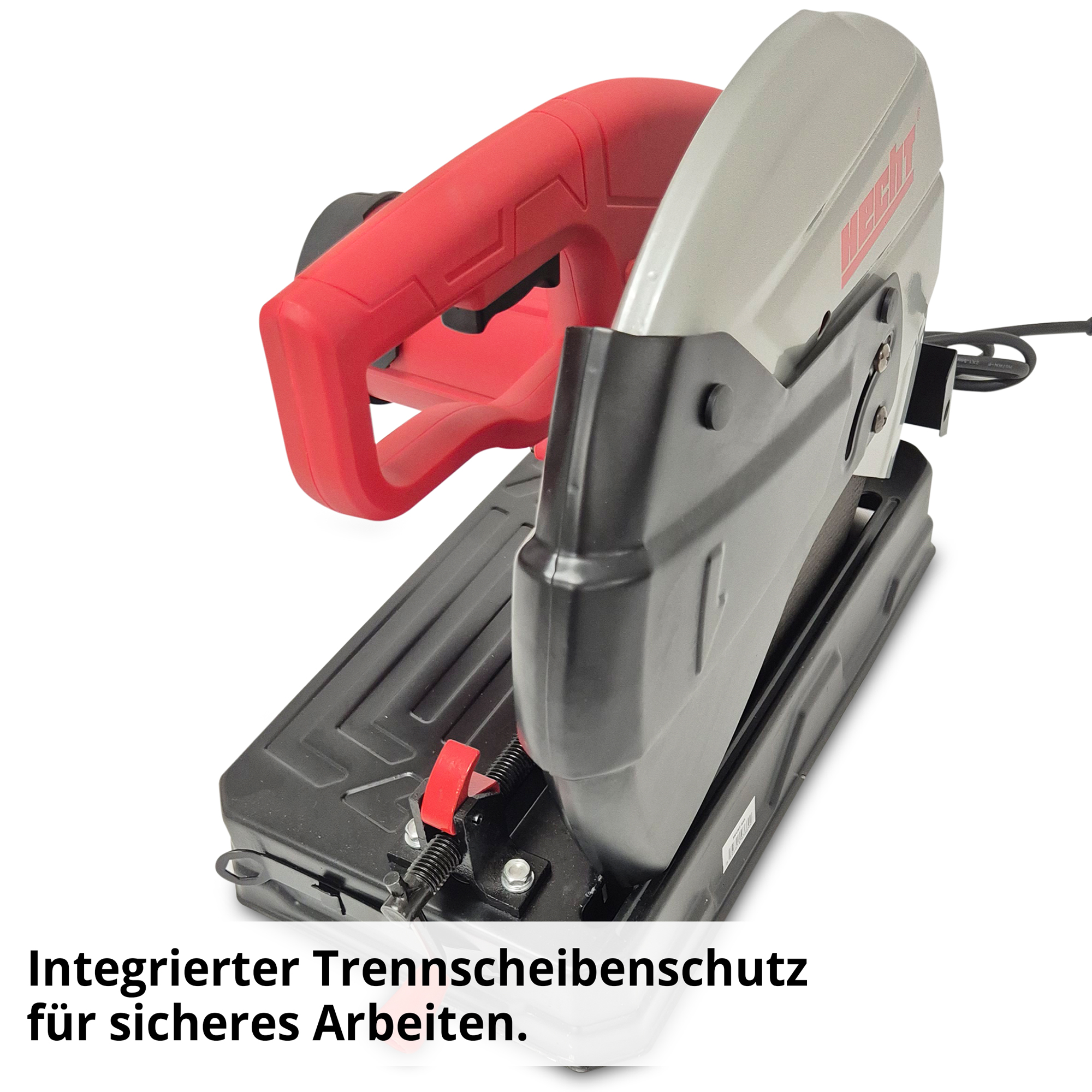 HECHT 835 Metall Gehrungssäge; Integrierter Trennscheibenschutz für sicheres Arbeiten
