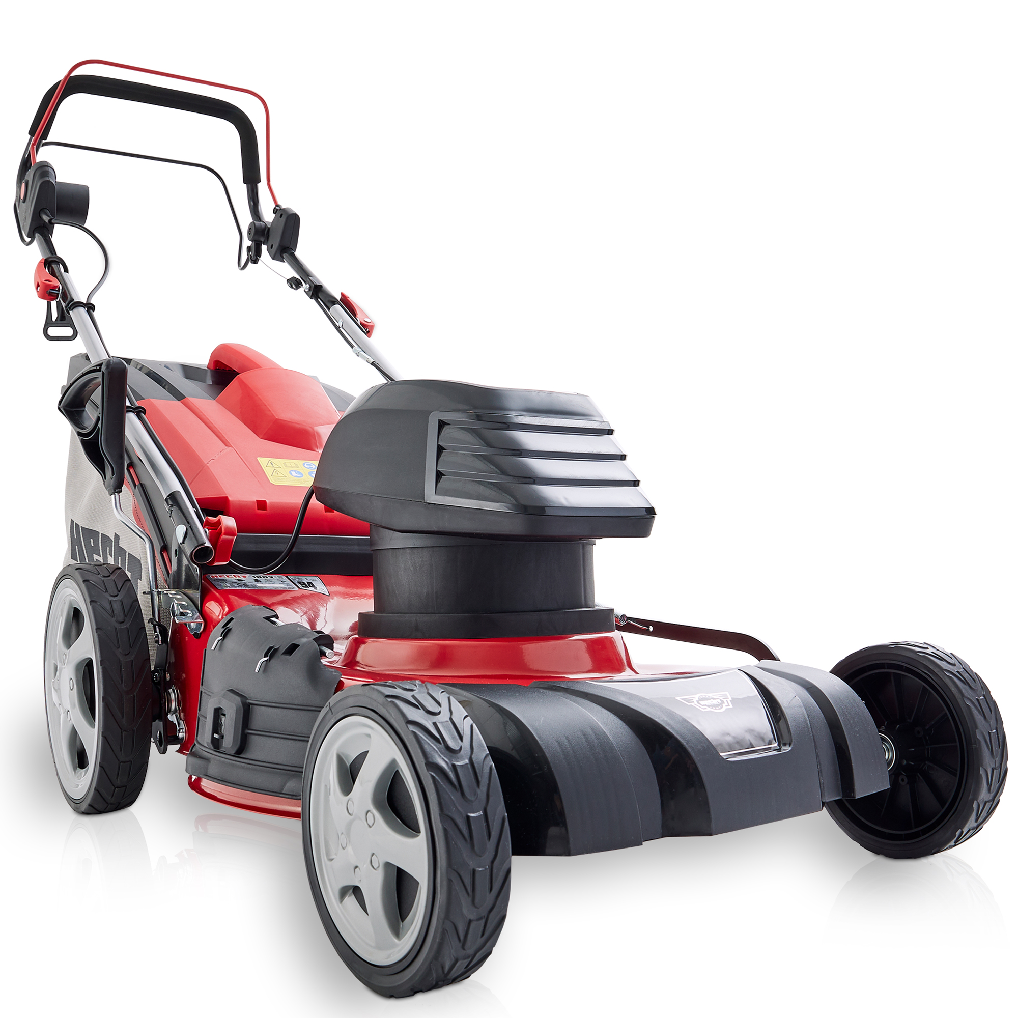 Hecht Elektro-Rasenmäher 1802 S mit 46 cm Schnittbreite und 50 Liter Grasfangkorb 