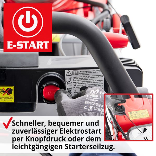 HECHT Benzin Rasenmäher »5534 SWE« Benzin Rasenmäher mit E-Strarter