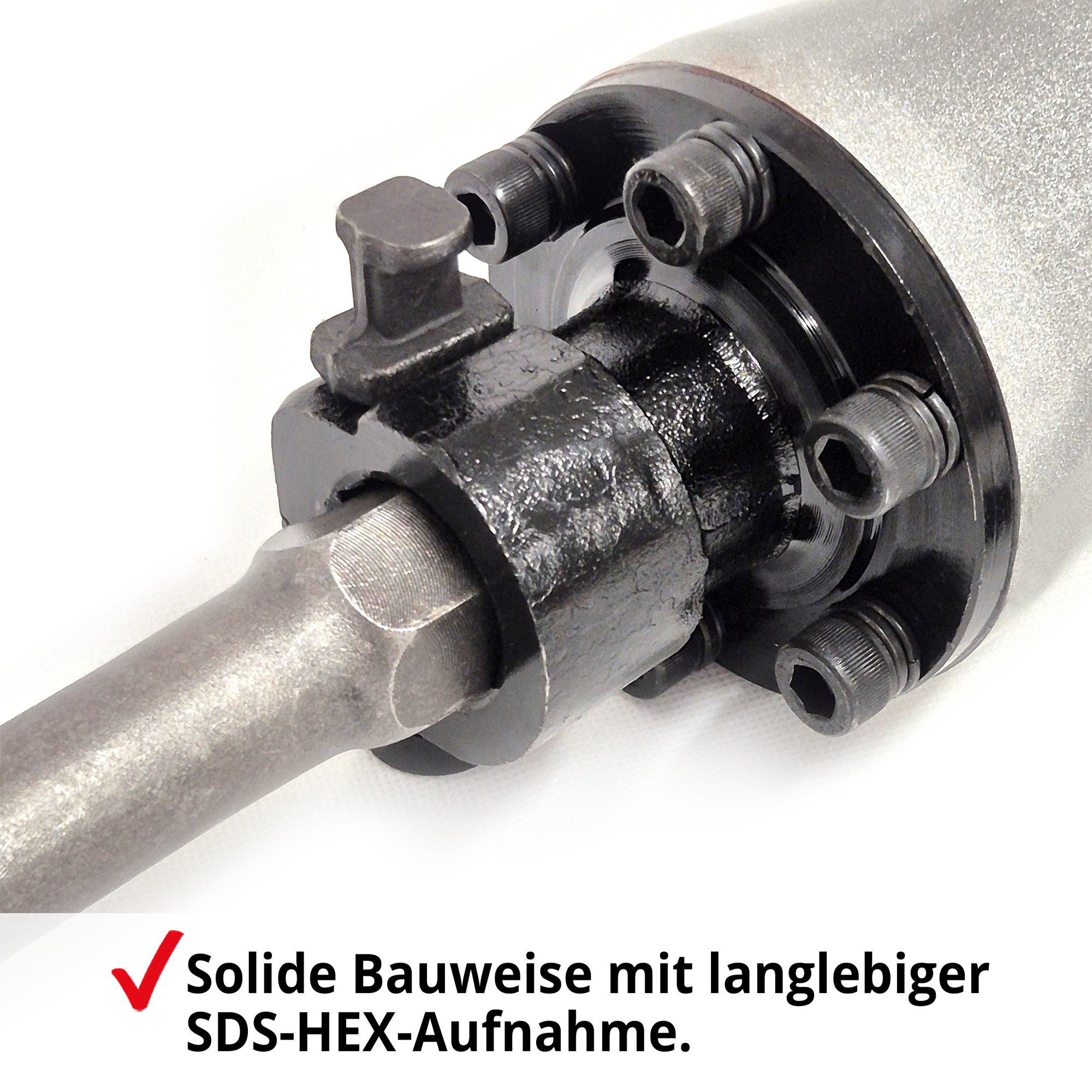 Stemmhammer mit solider Bauweise mit langlebiger SDS-Hex-Aufnahme
