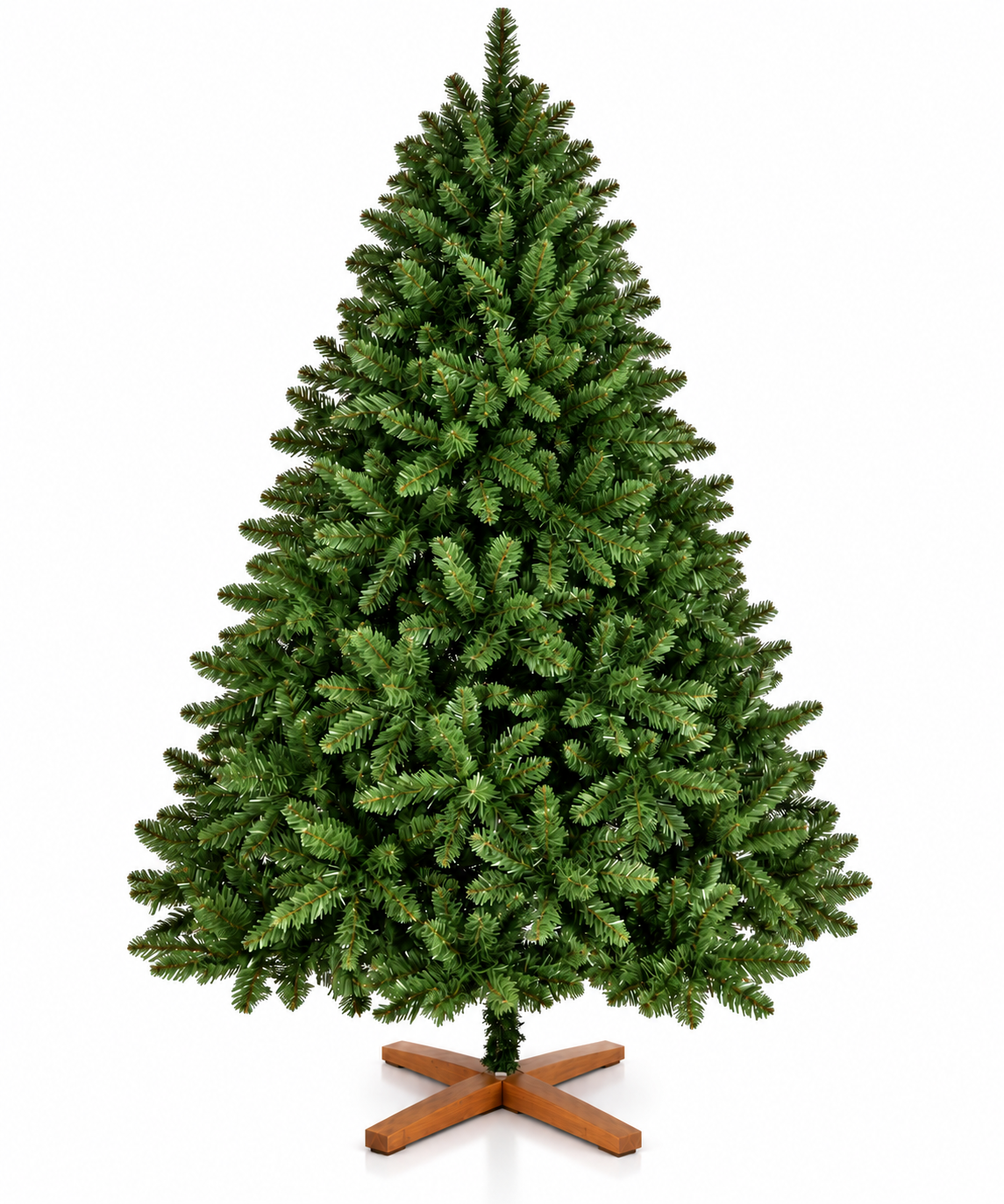 Künstlicher Weihnachtsbaum ONBEST: Dichter Tannenbaum mit Holzkreuz-Ständer (Dieses Bild wurde mit Hilfe von KI generiert.)