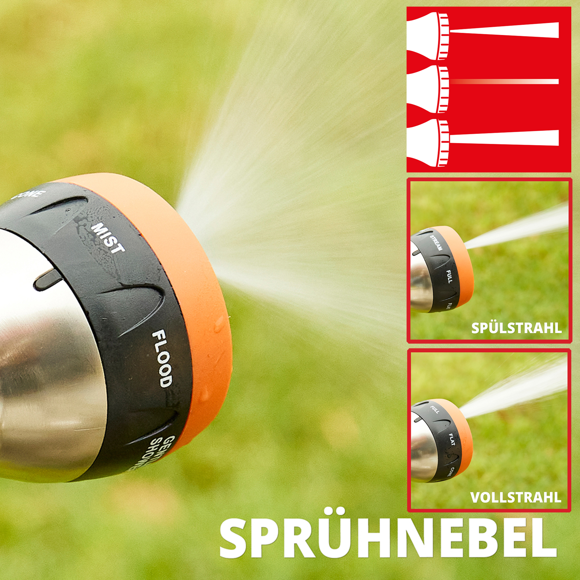 HECHT Handbrause »02096« Handbrause mit Sprühnebel